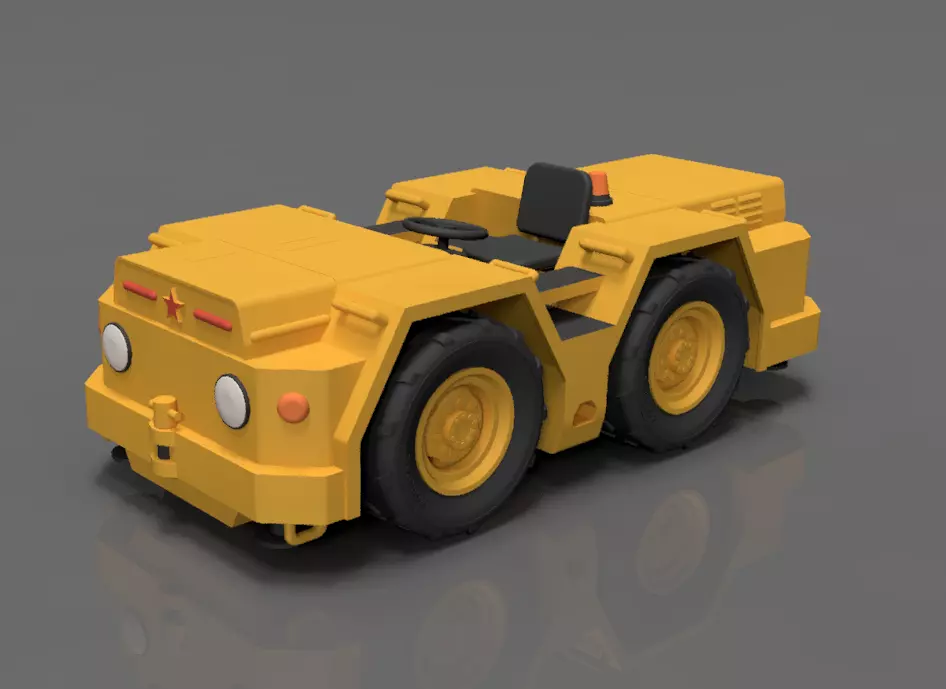 Russian Navy Tractor 3D print model_0