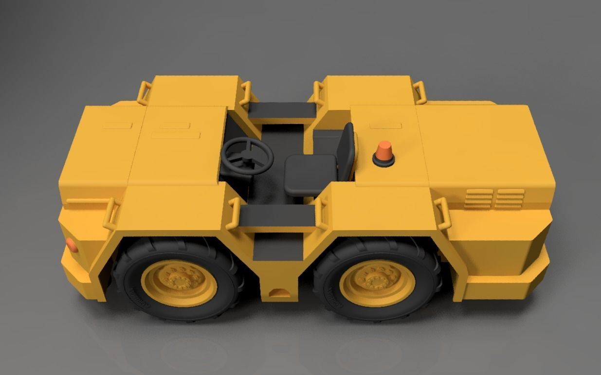 Russian Navy Tractor 3D print model_5