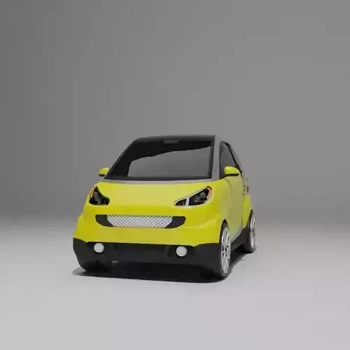  Smart ForTwo 2008 LowPoly 3D model