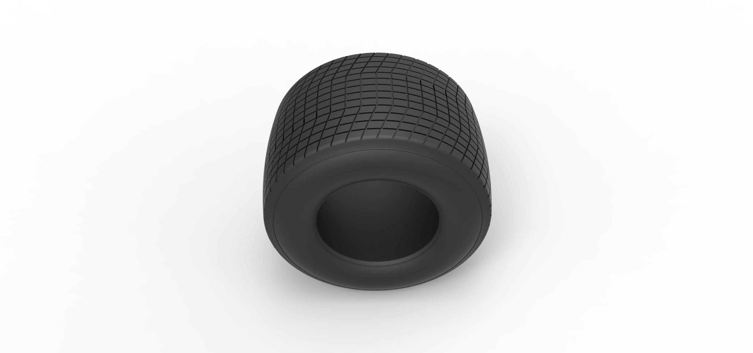 Dirt Sprint racing tire 20 Scale 1 to 25 3D print model_5