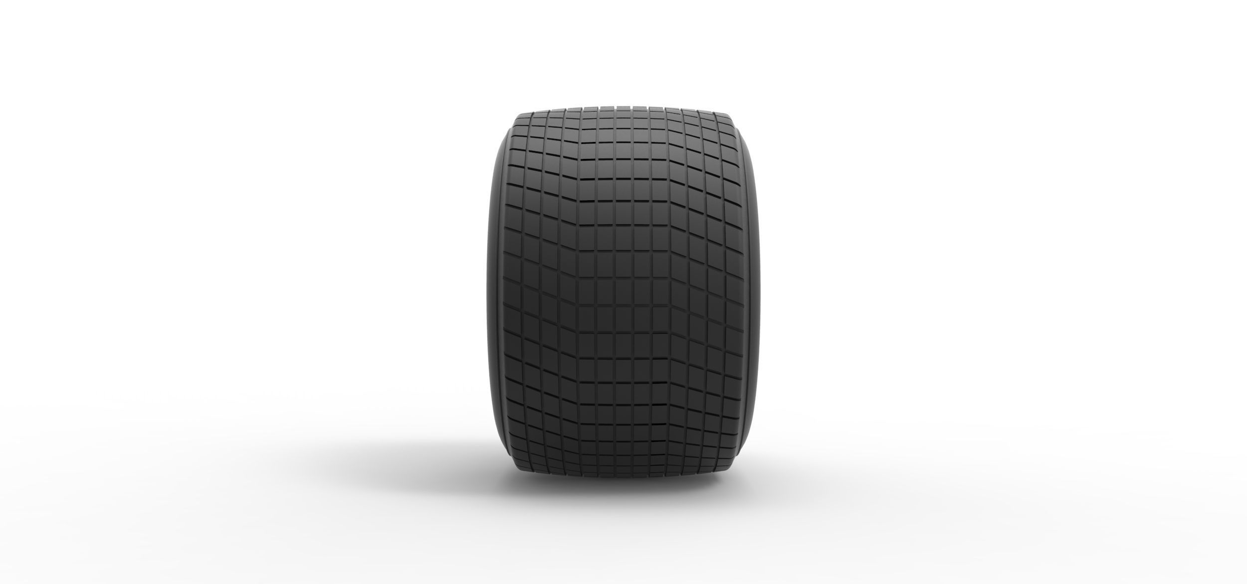 Dirt Sprint racing tire 20 Scale 1 to 25 3D print model_3