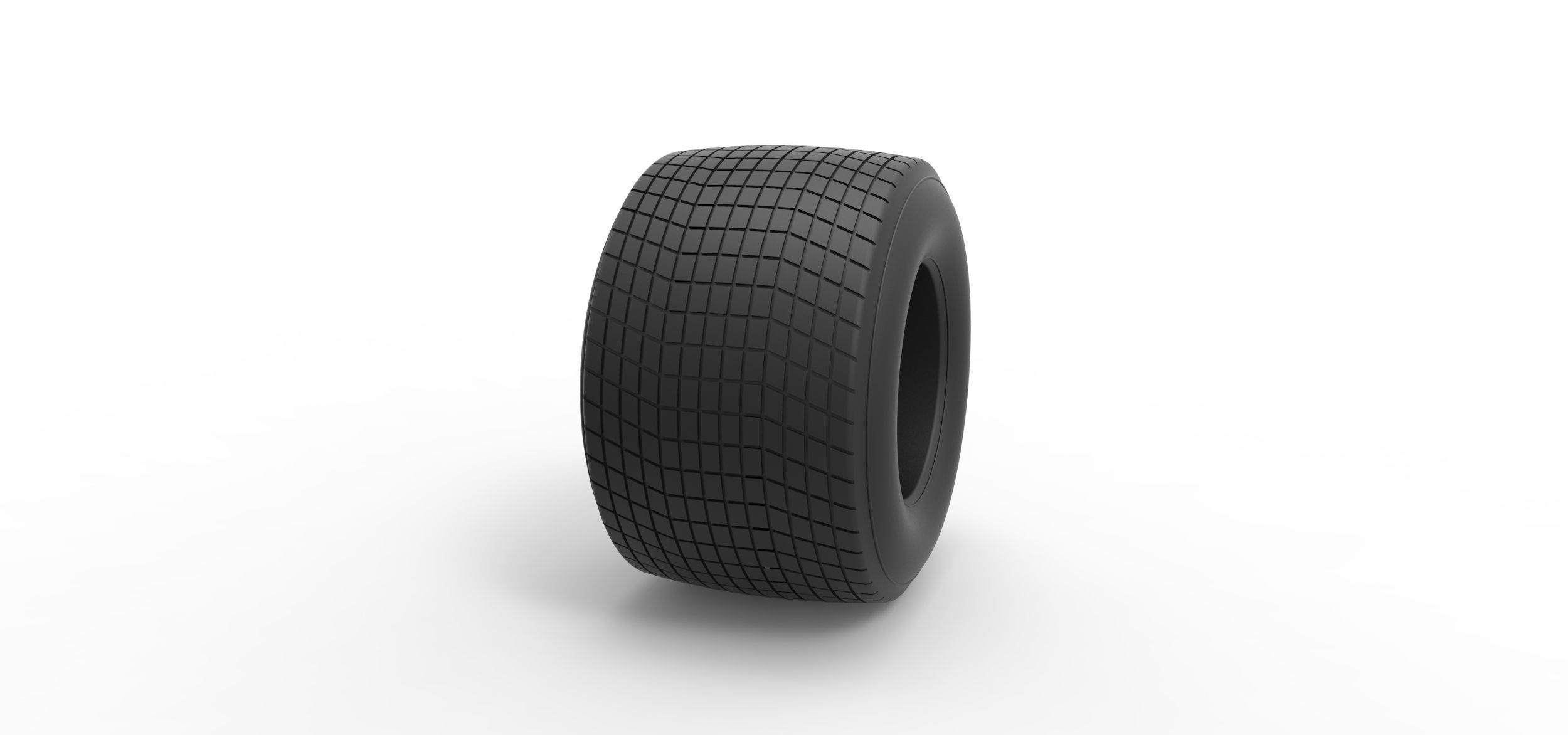Dirt Sprint racing tire 20 Scale 1 to 25 3D print model_2