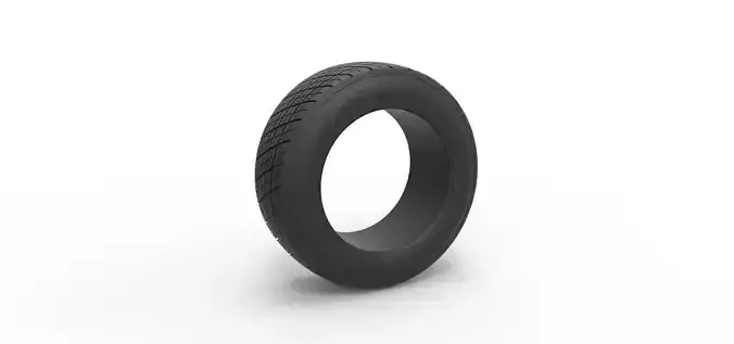Dirt Sprint racing front tire 7 Scale 1 to 25