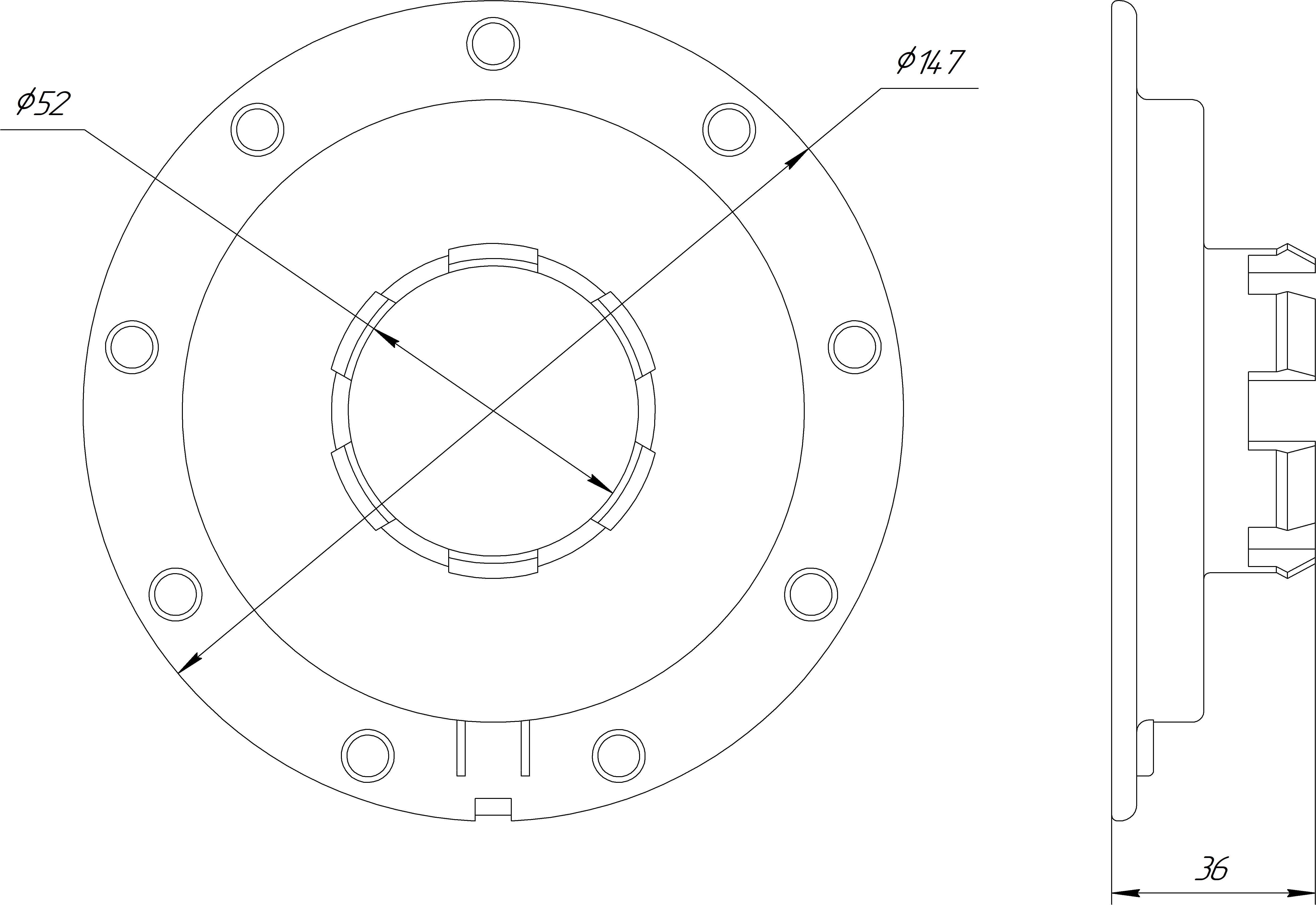 AUDI WHEEL CENTER CAPS RIM HUB CAP 8D0601165K 146MM 3D print model_2