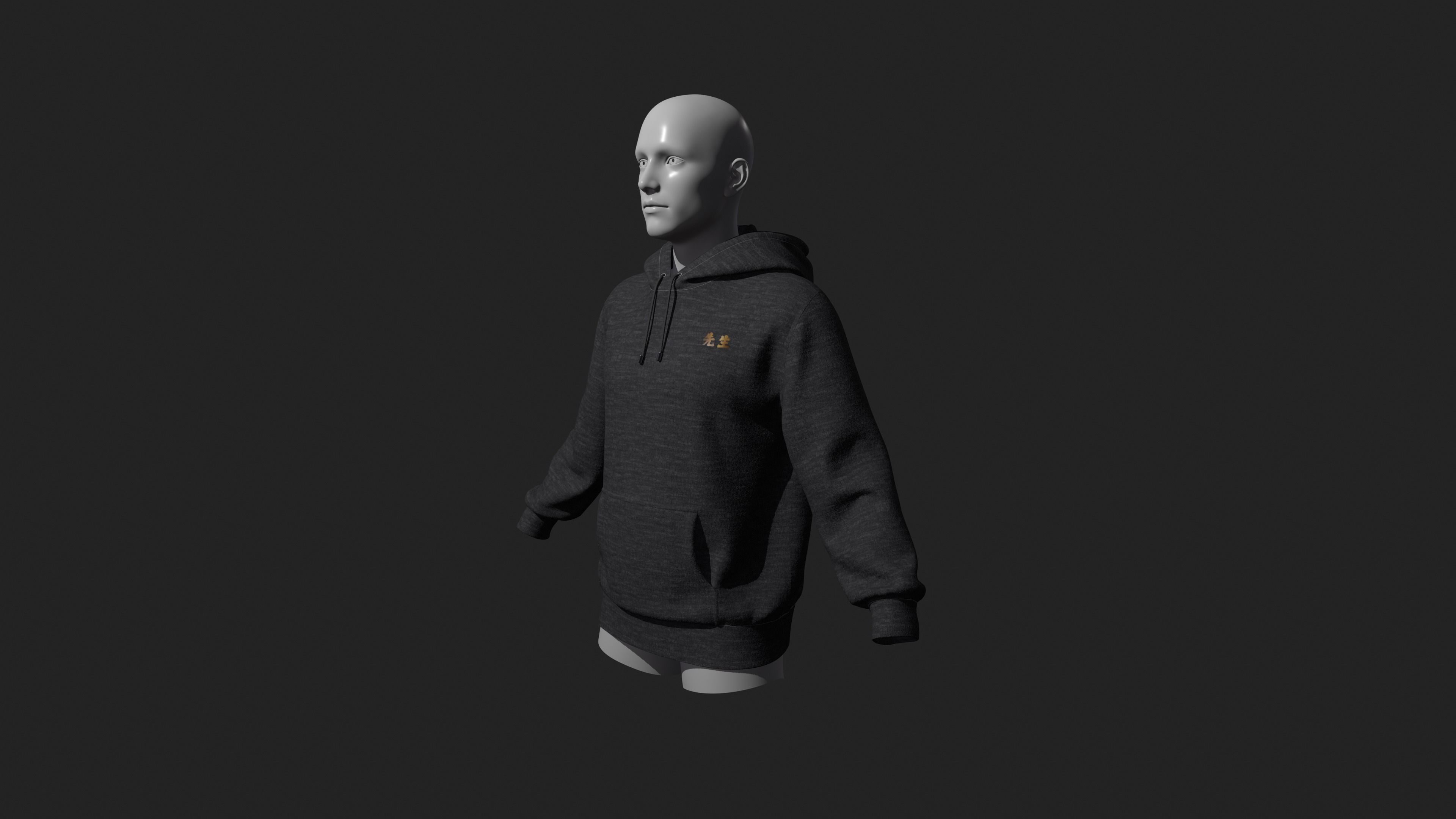 hoodie Outfit 3D model_5