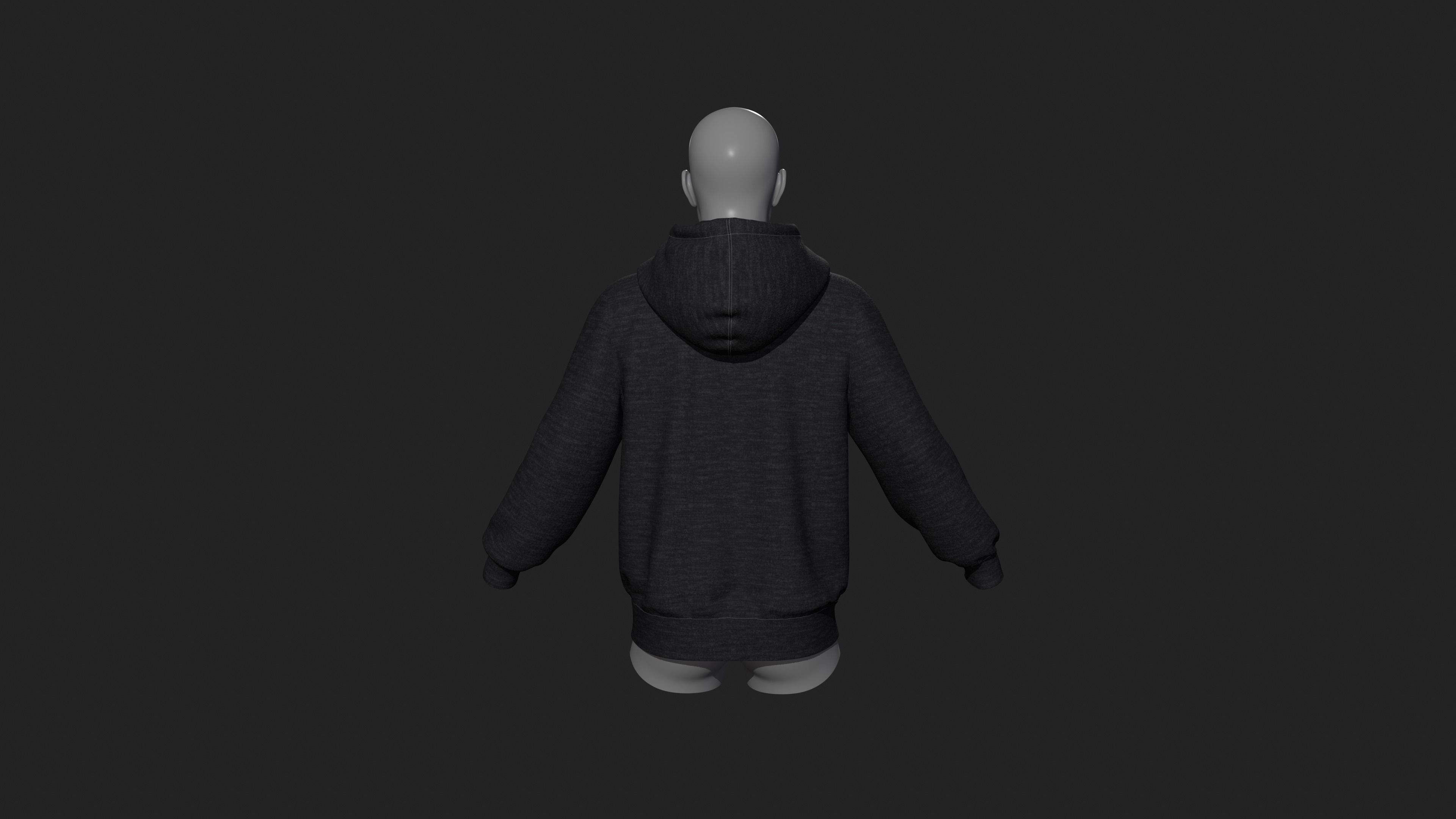 hoodie Outfit 3D model_2