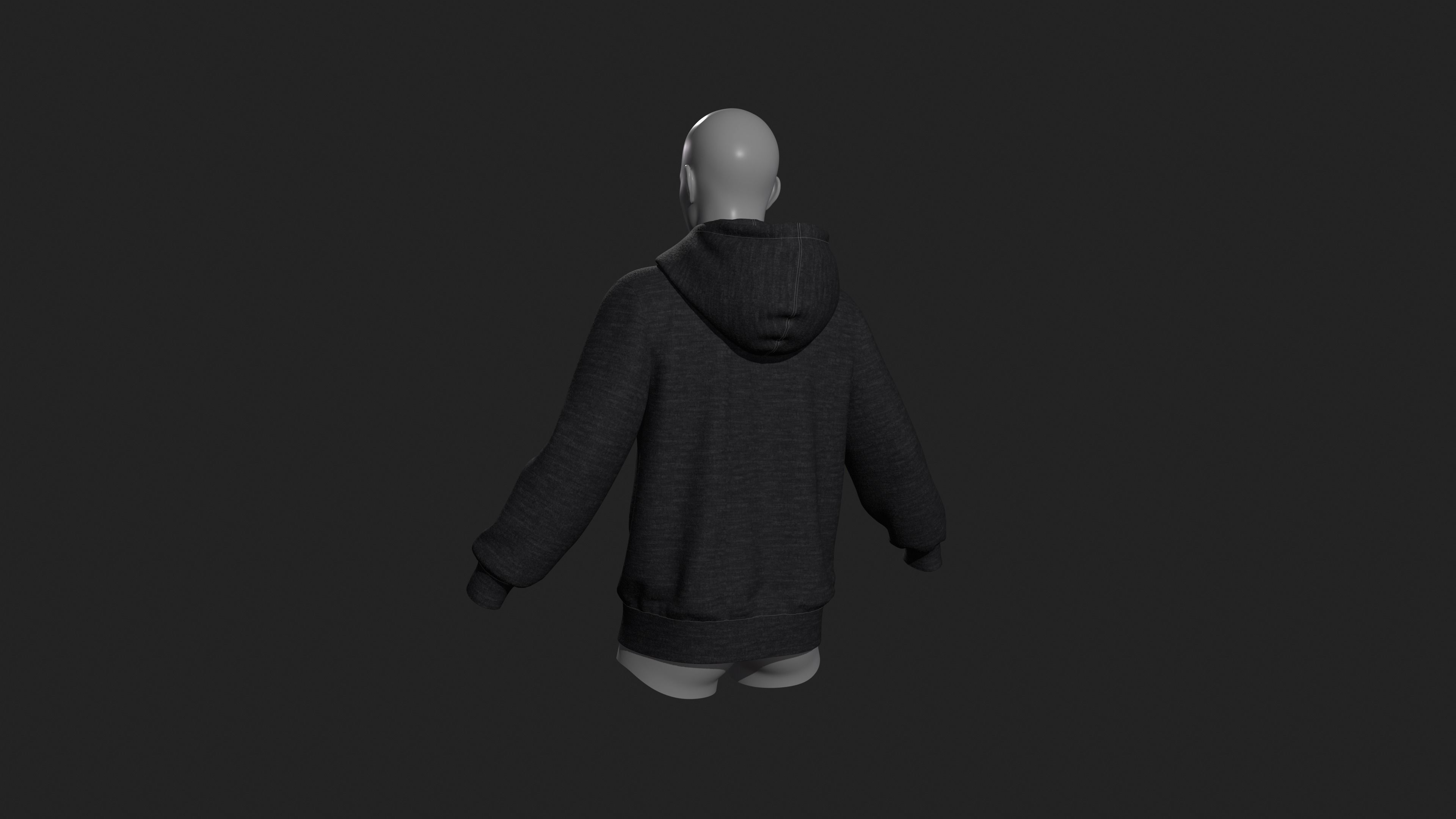 hoodie Outfit 3D model_1