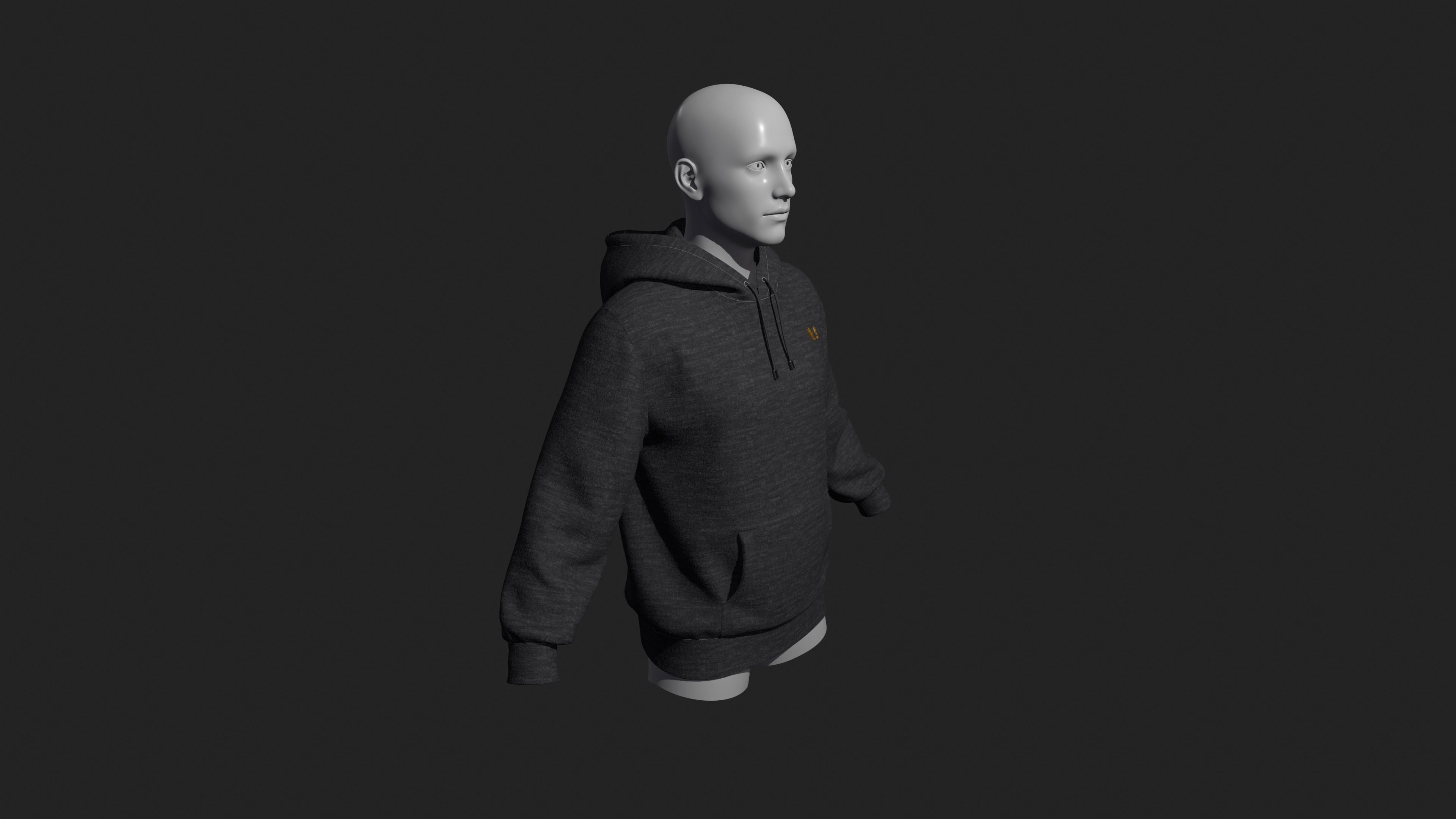 hoodie Outfit 3D model_4