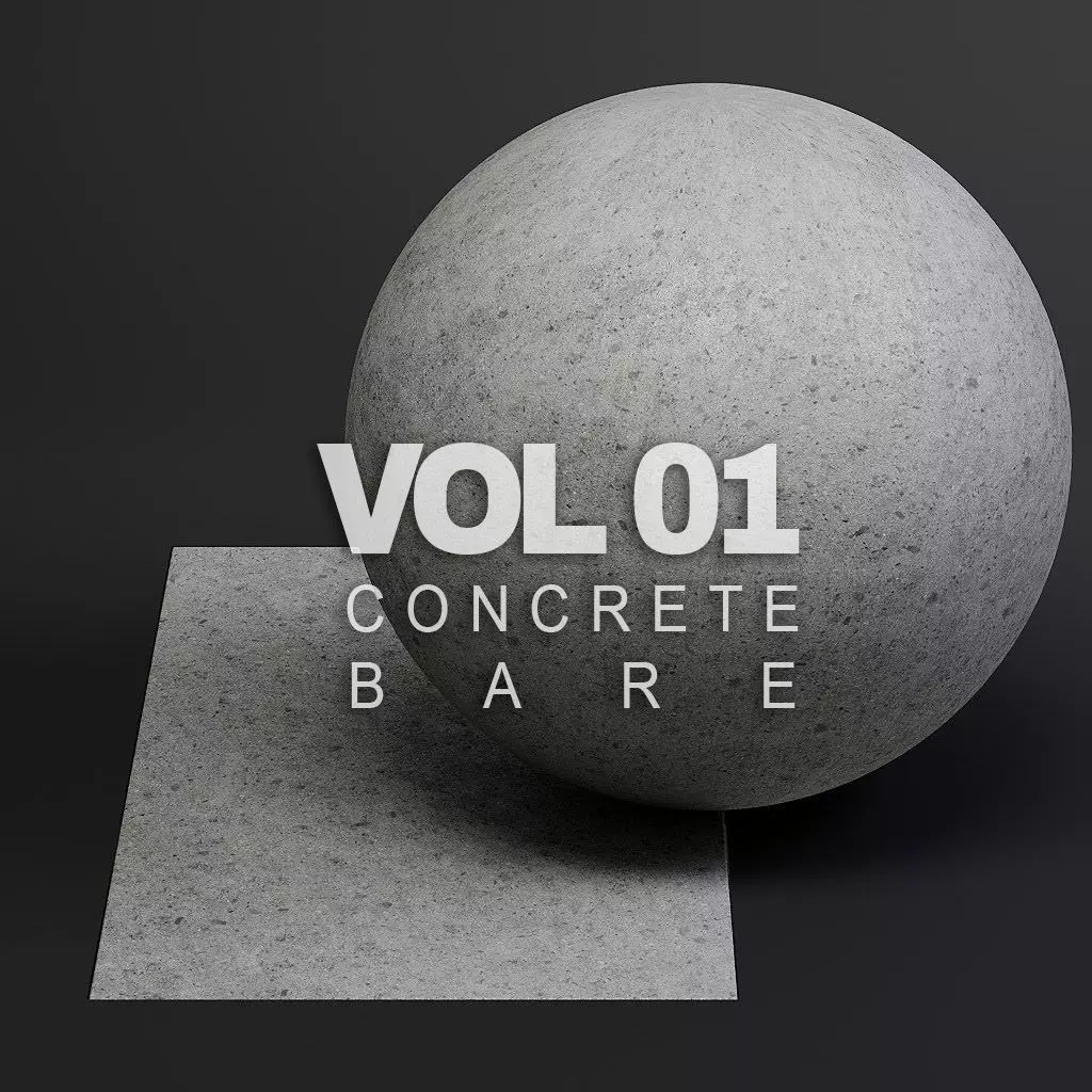 Concrete vol01 Bare 8K Seamless PBR Materials Texture_0