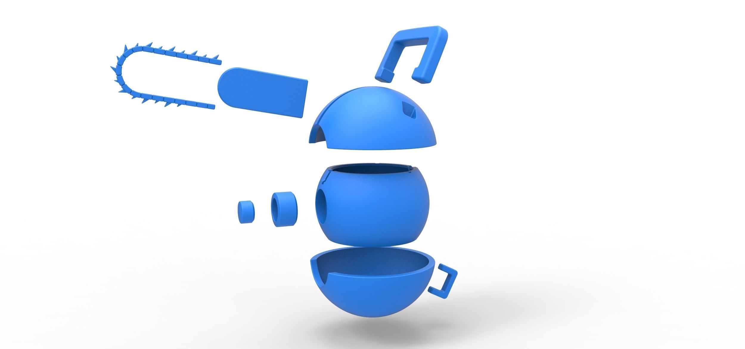 Pochita orb 3D print model_20