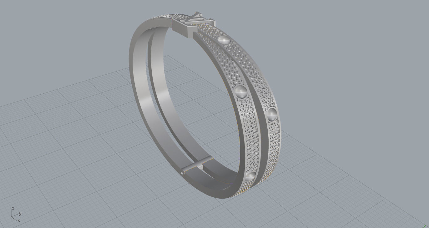 bracelet 3D print model 3D print model_12