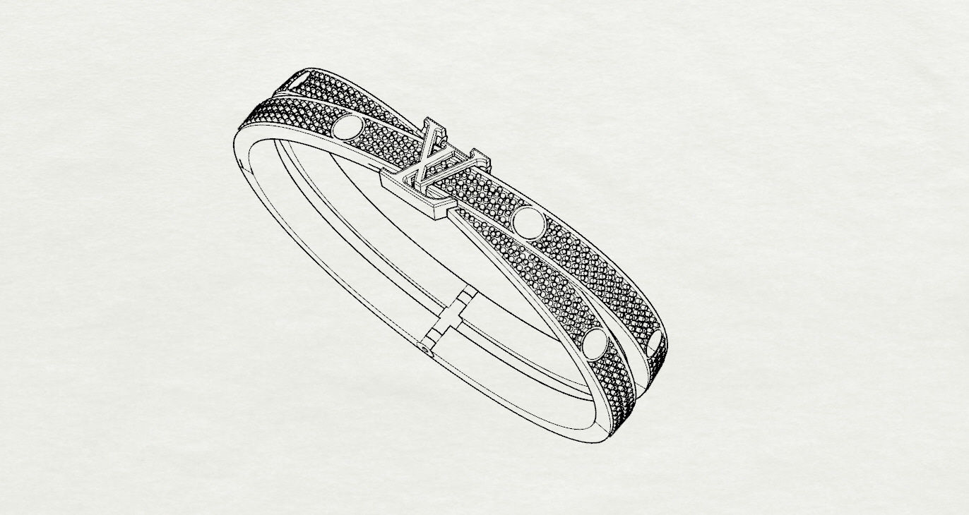 bracelet 3D print model 3D print model_16