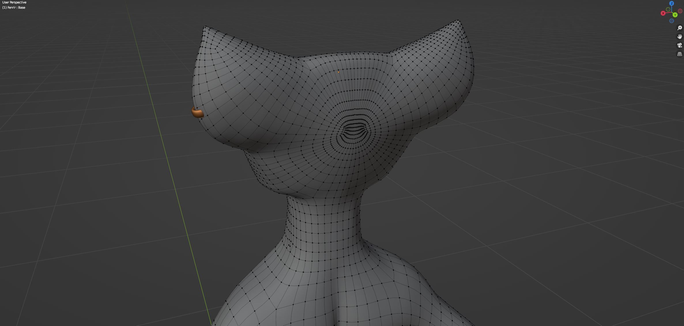 Fenrir Anthro Wolf 3D model_73