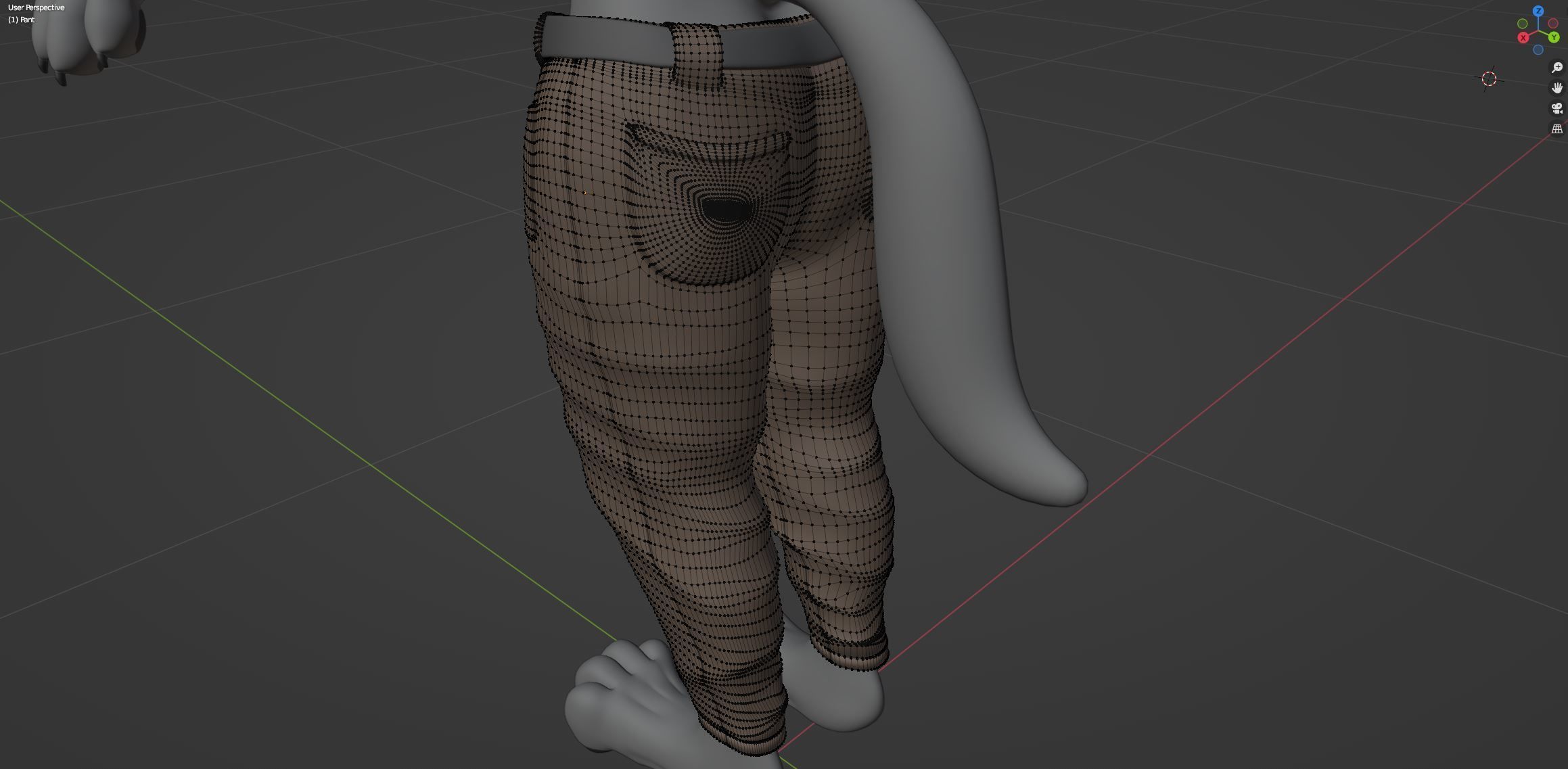 Fenrir Anthro Wolf 3D model_87