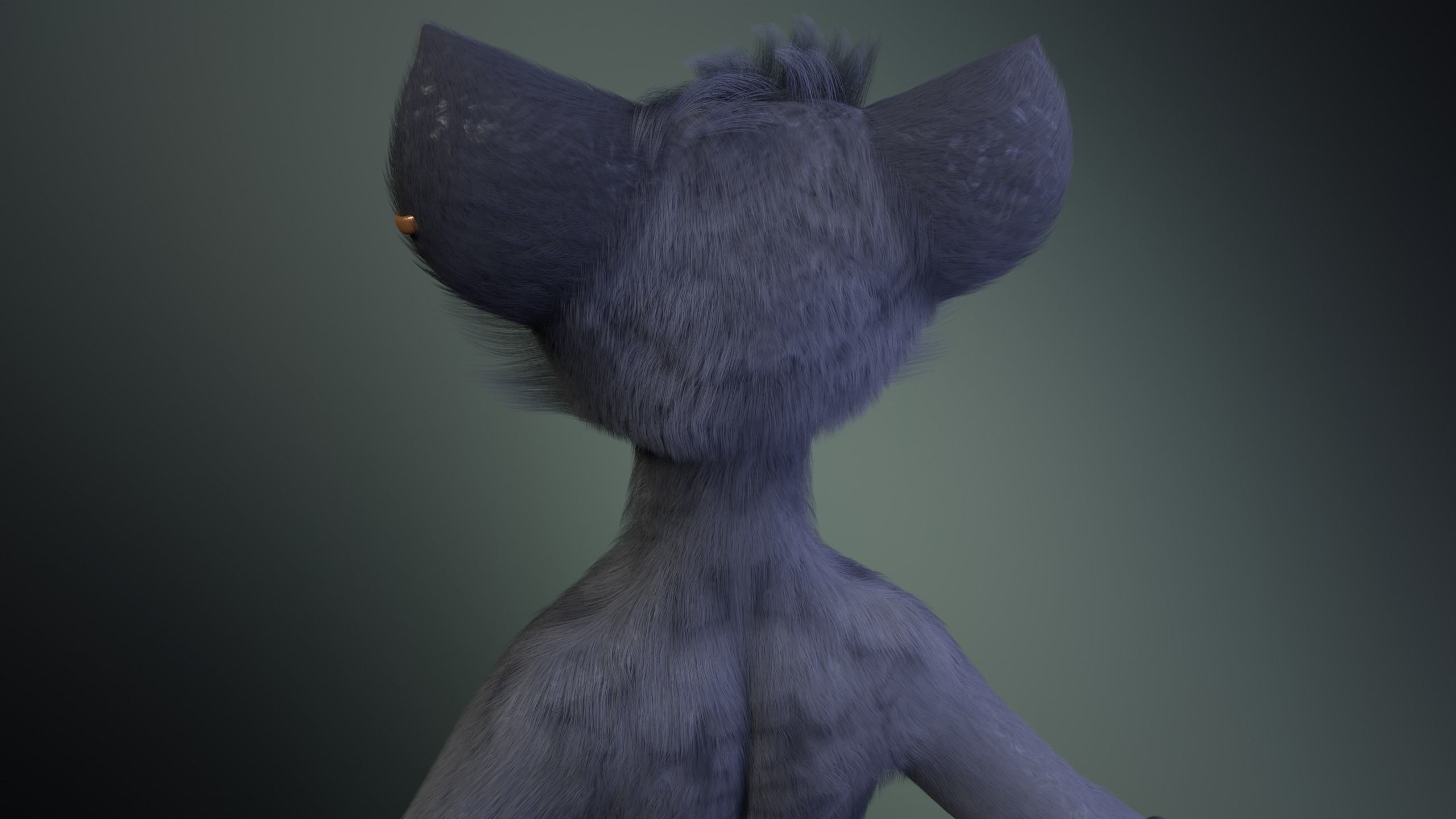 Fenrir Anthro Wolf 3D model_6
