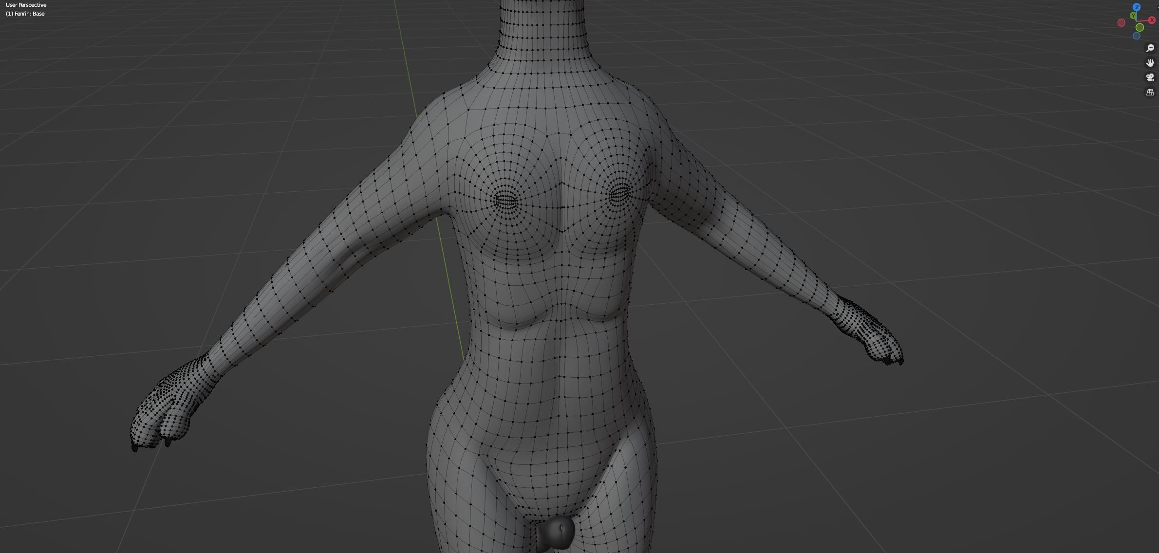 Fenrir Anthro Wolf 3D model_74