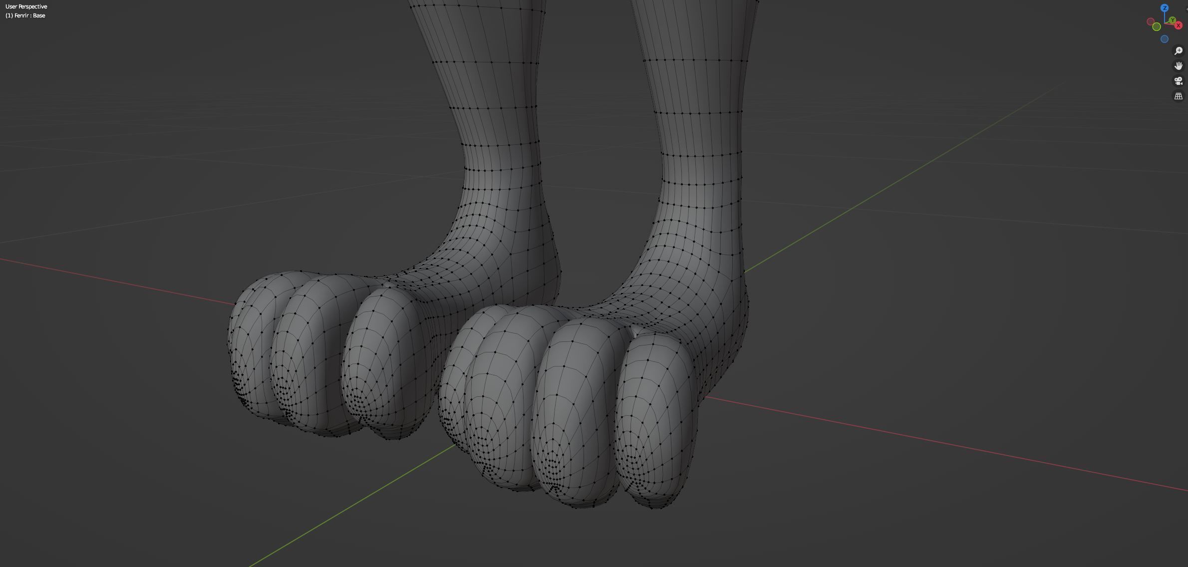 Fenrir Anthro Wolf 3D model_80