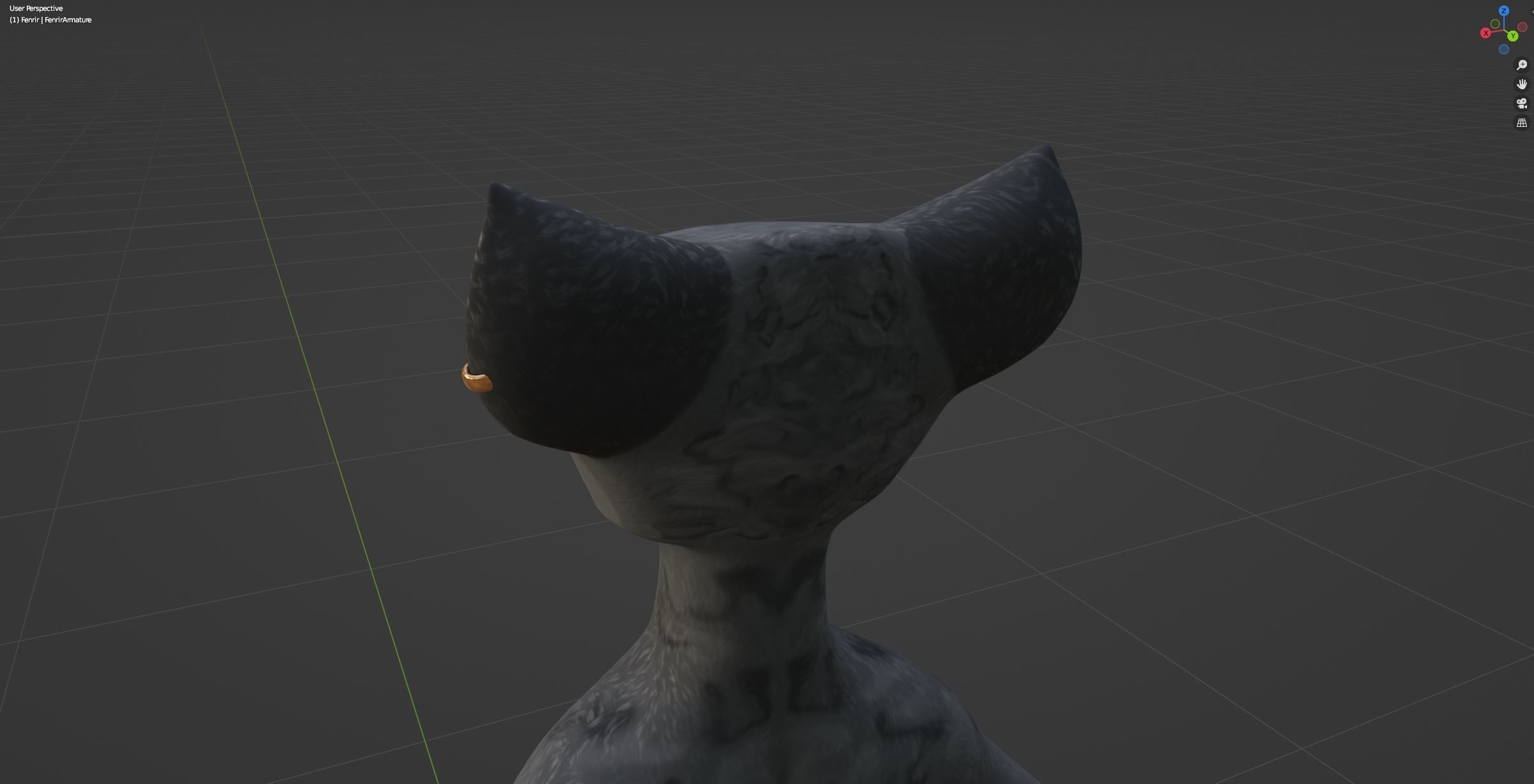 Fenrir Anthro Wolf 3D model_57