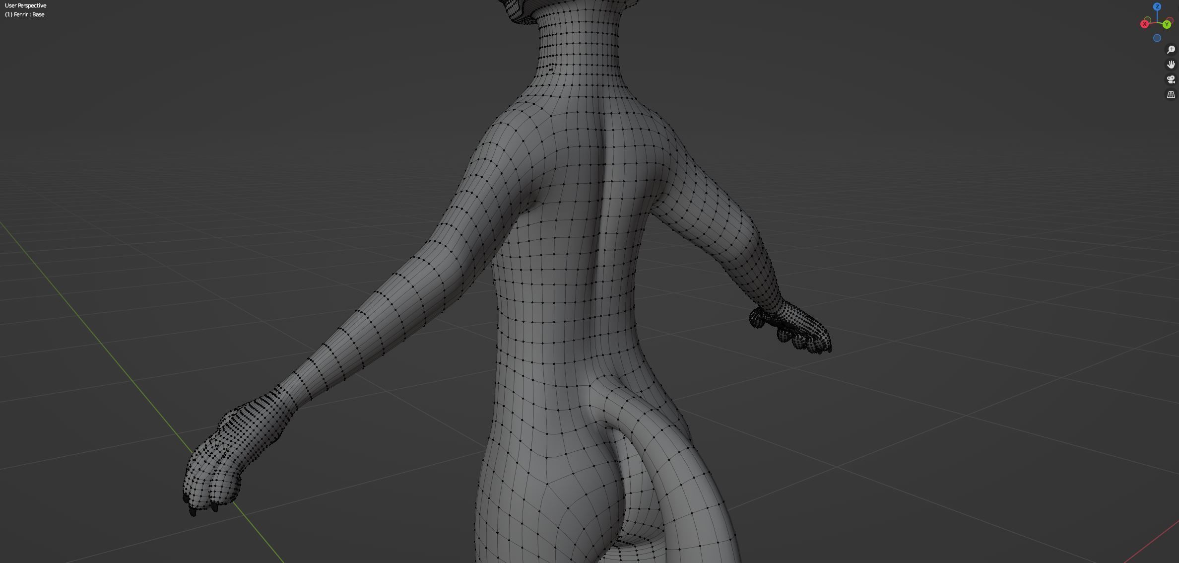 Fenrir Anthro Wolf 3D model_75