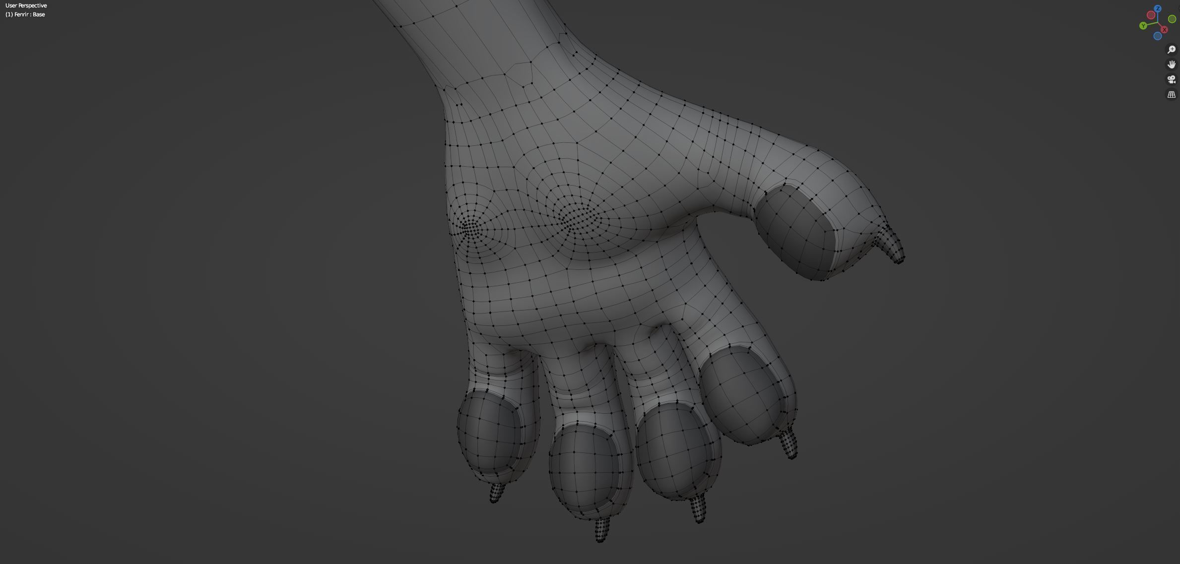 Fenrir Anthro Wolf 3D model_79