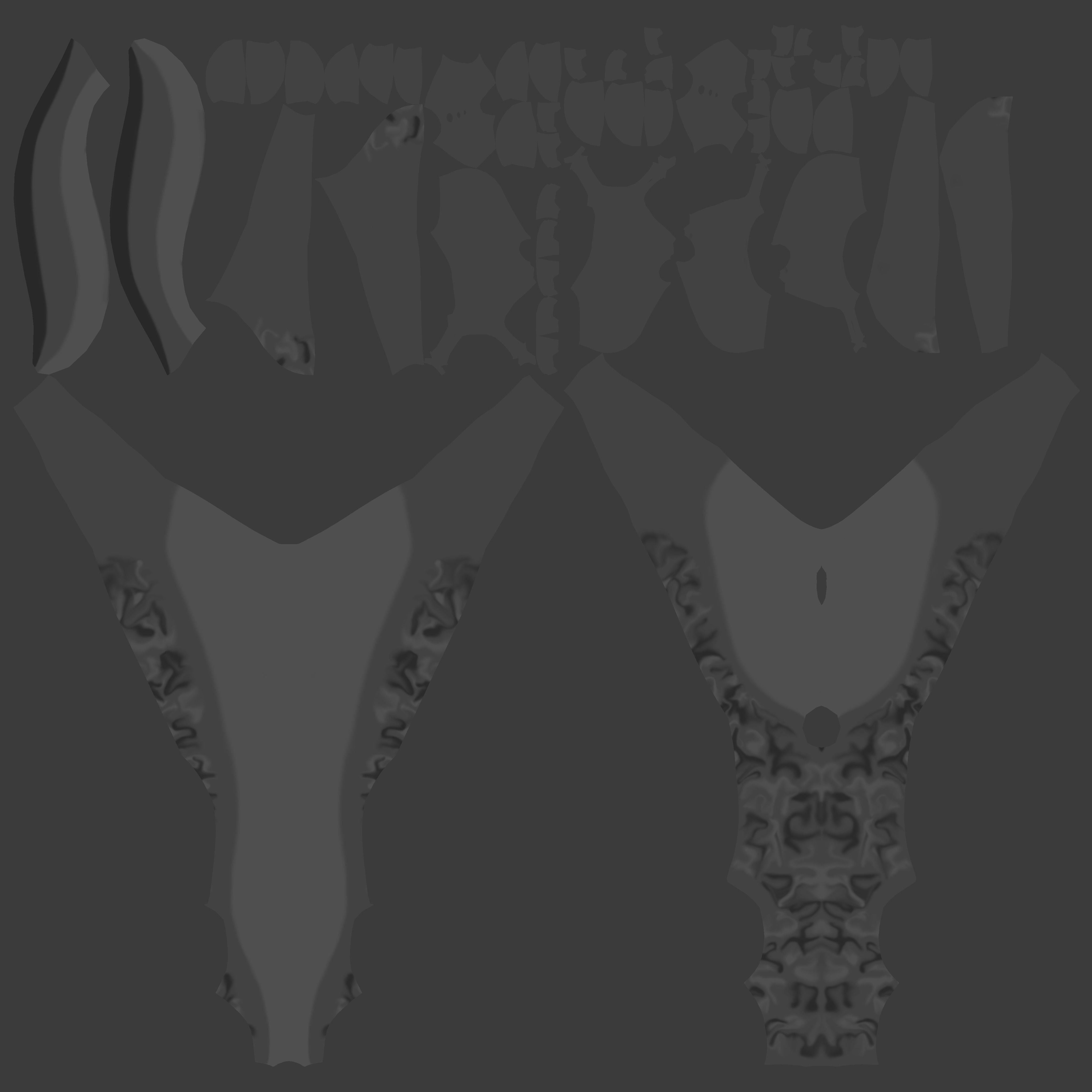 Fenrir Anthro Wolf 3D model_110