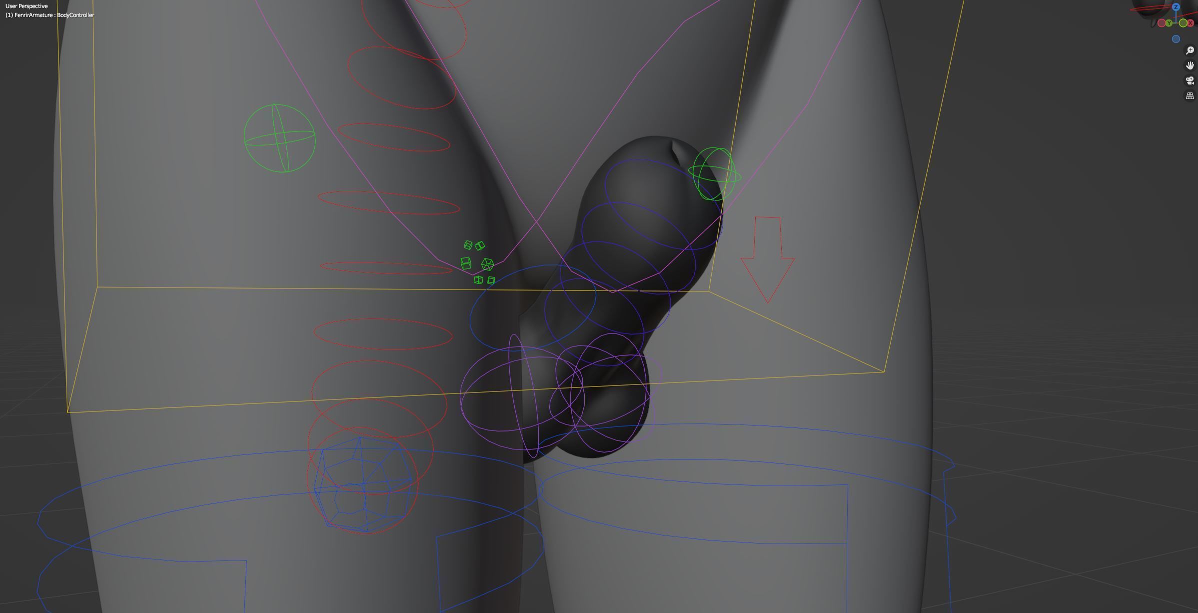 Fenrir Anthro Wolf 3D model_50