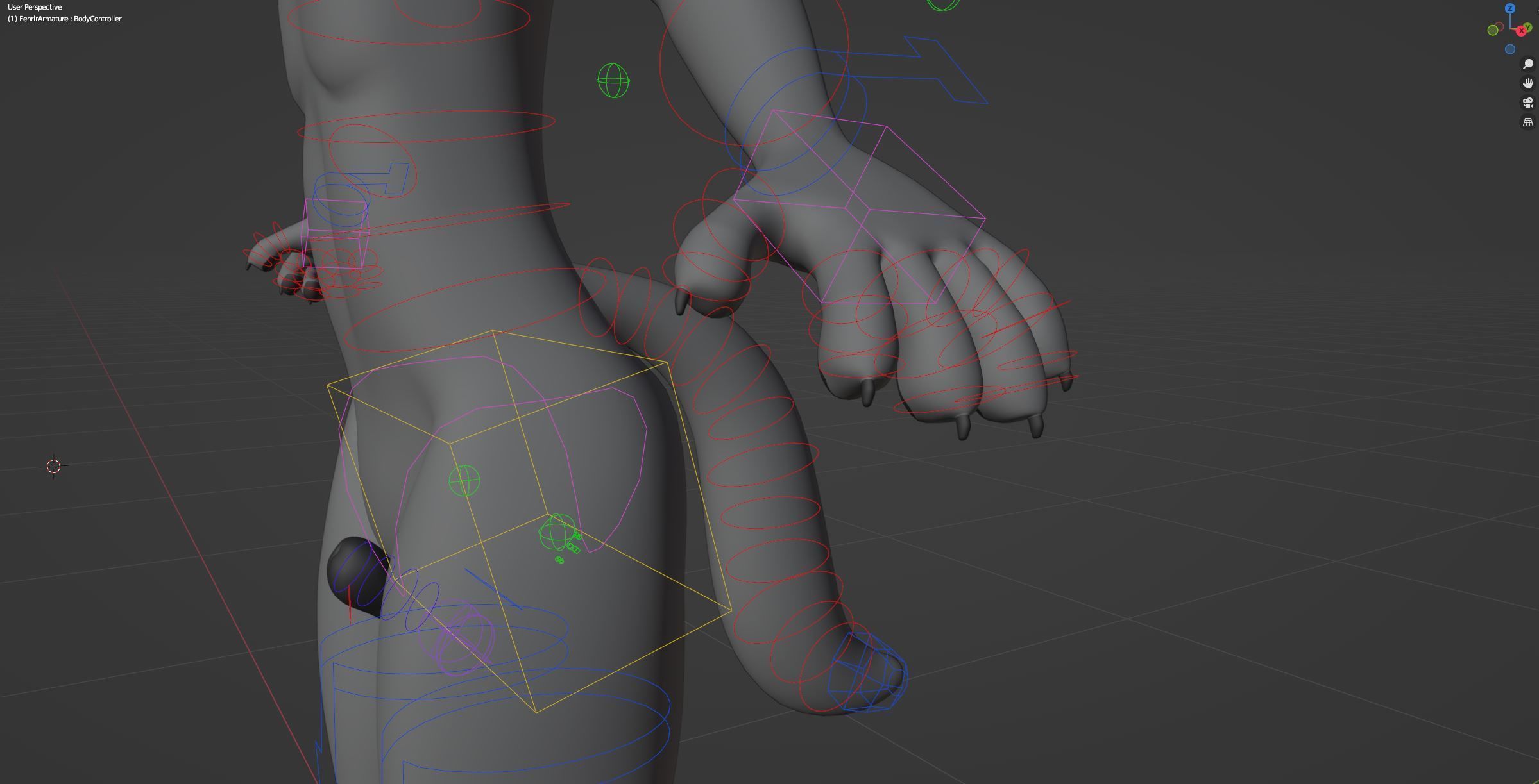 Fenrir Anthro Wolf 3D model_52