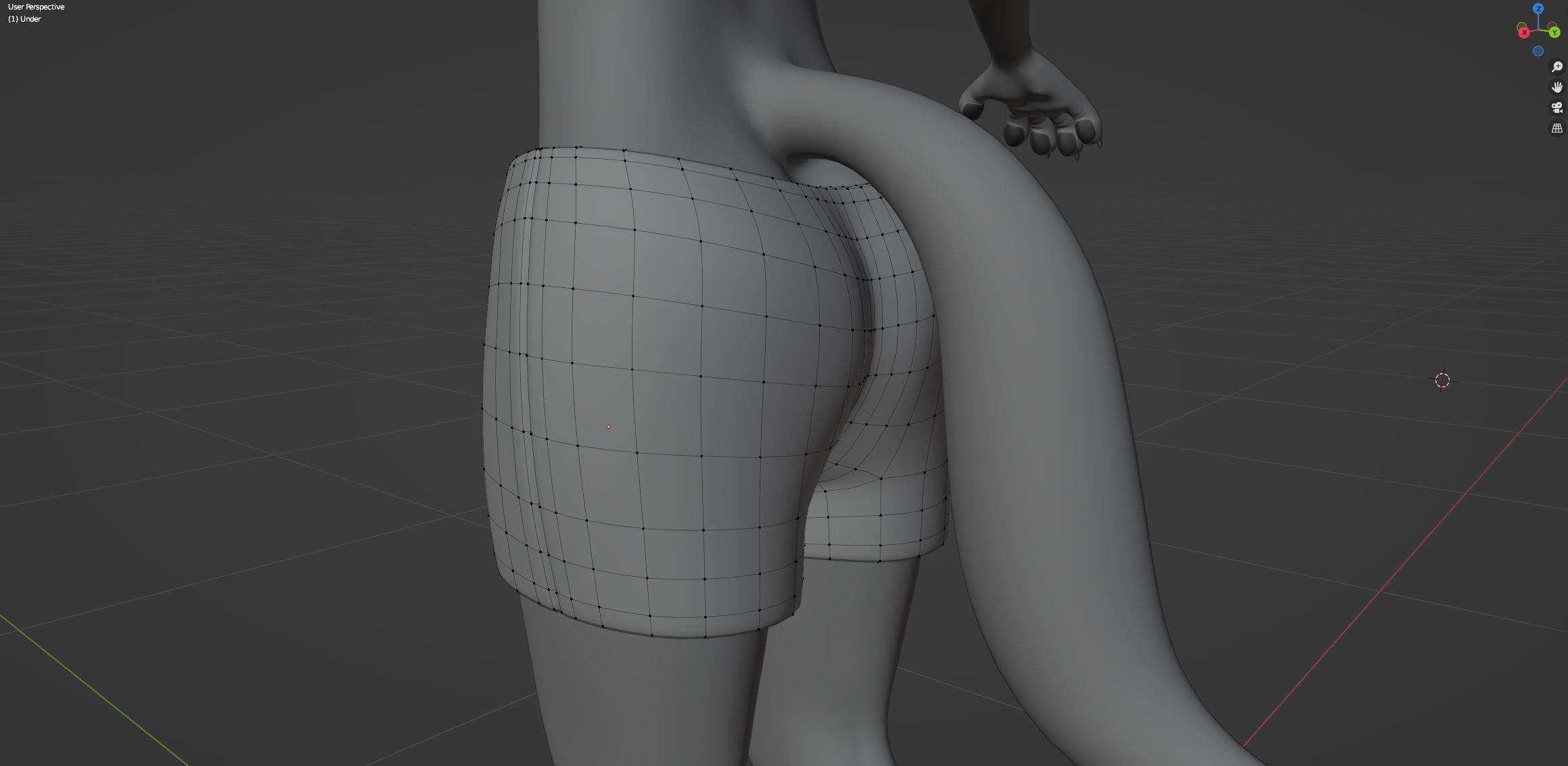 Fenrir Anthro Wolf 3D model_85