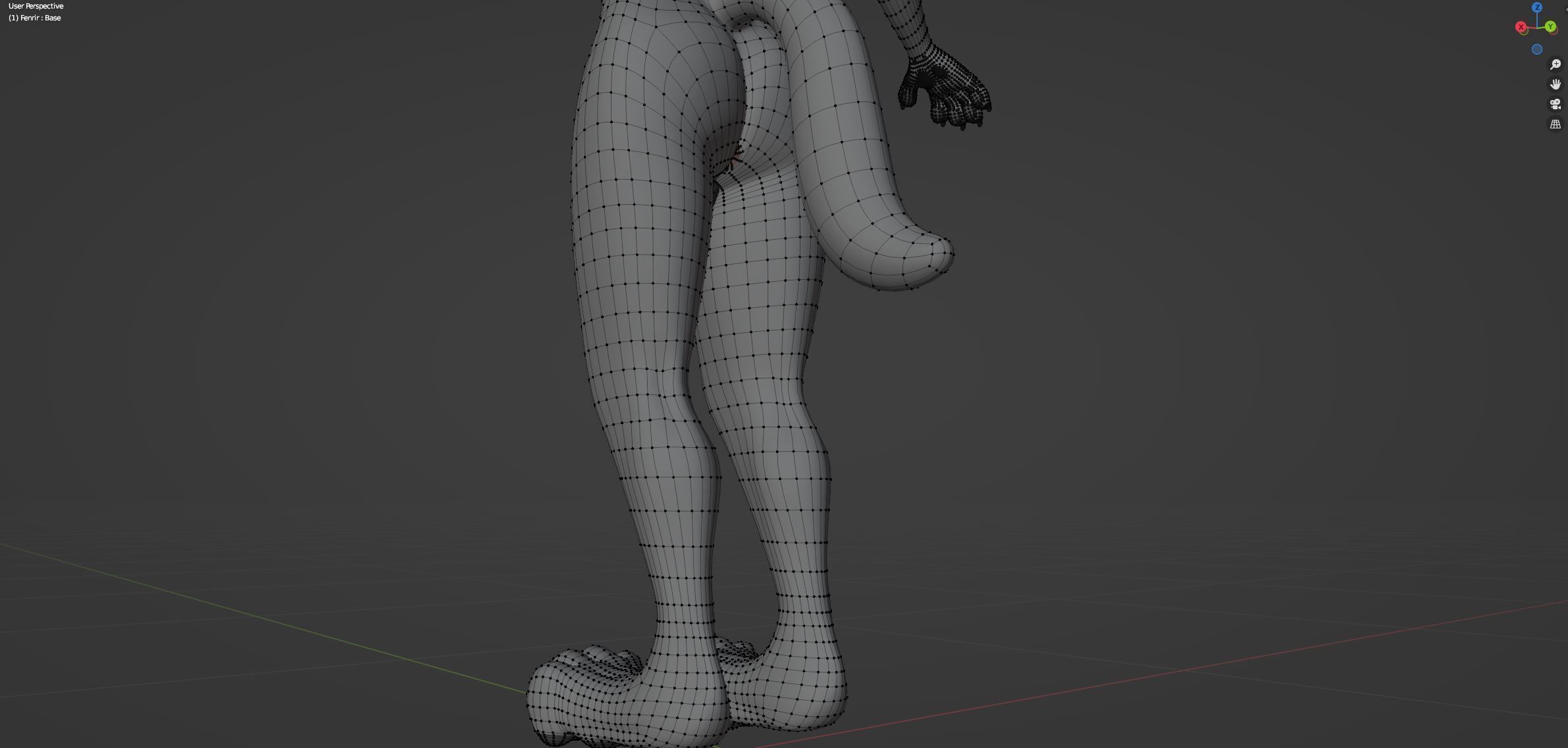 Fenrir Anthro Wolf 3D model_77