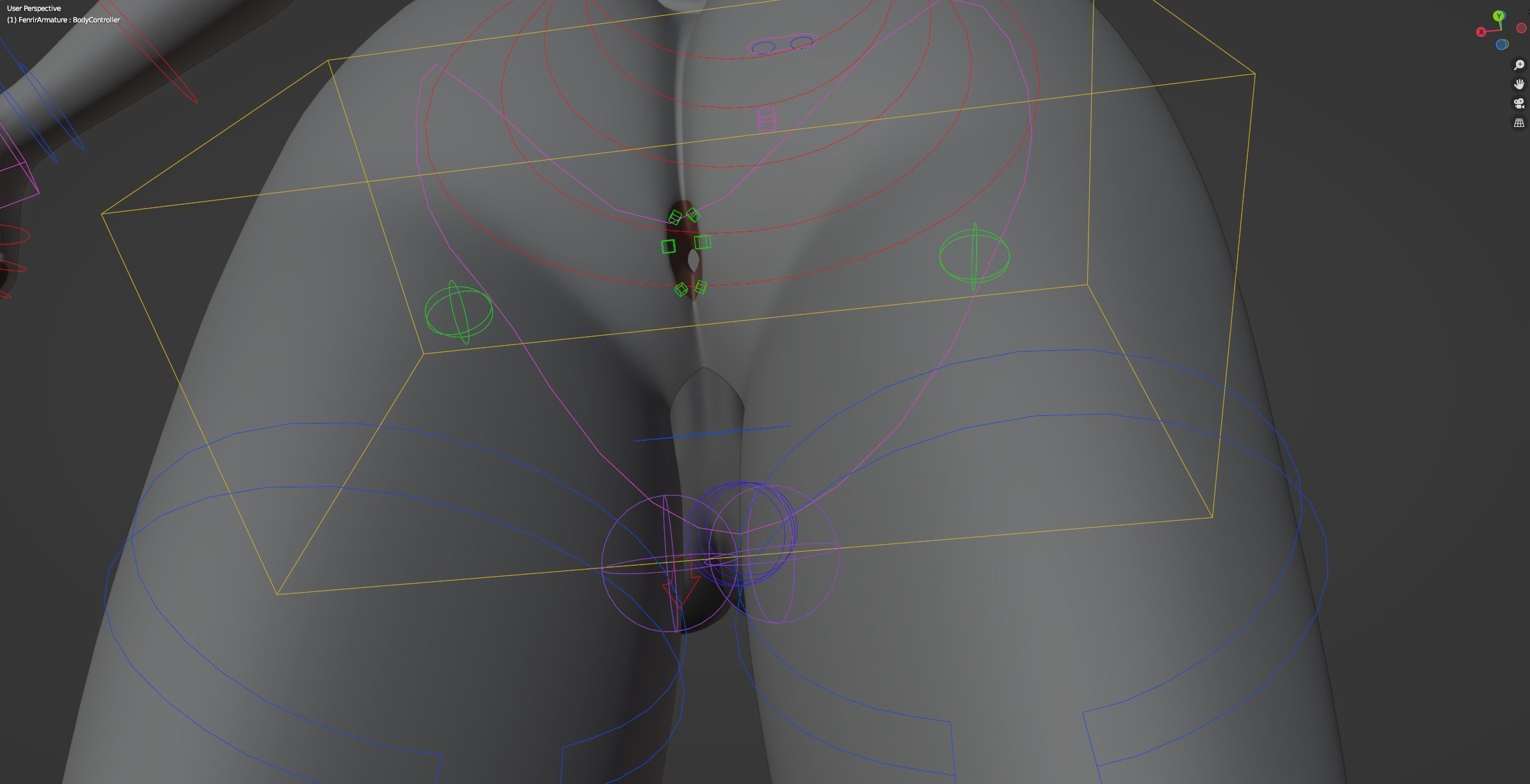 Fenrir Anthro Wolf 3D model_49