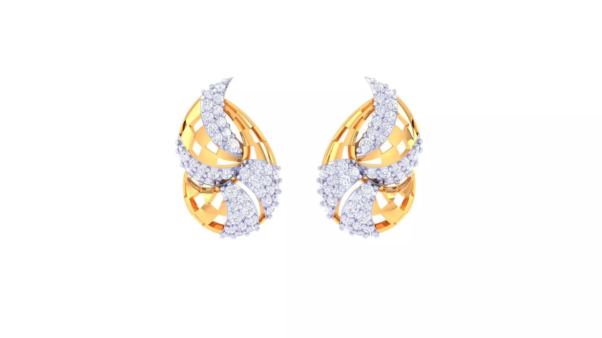 Studs Earrings - 2 3D print model_0