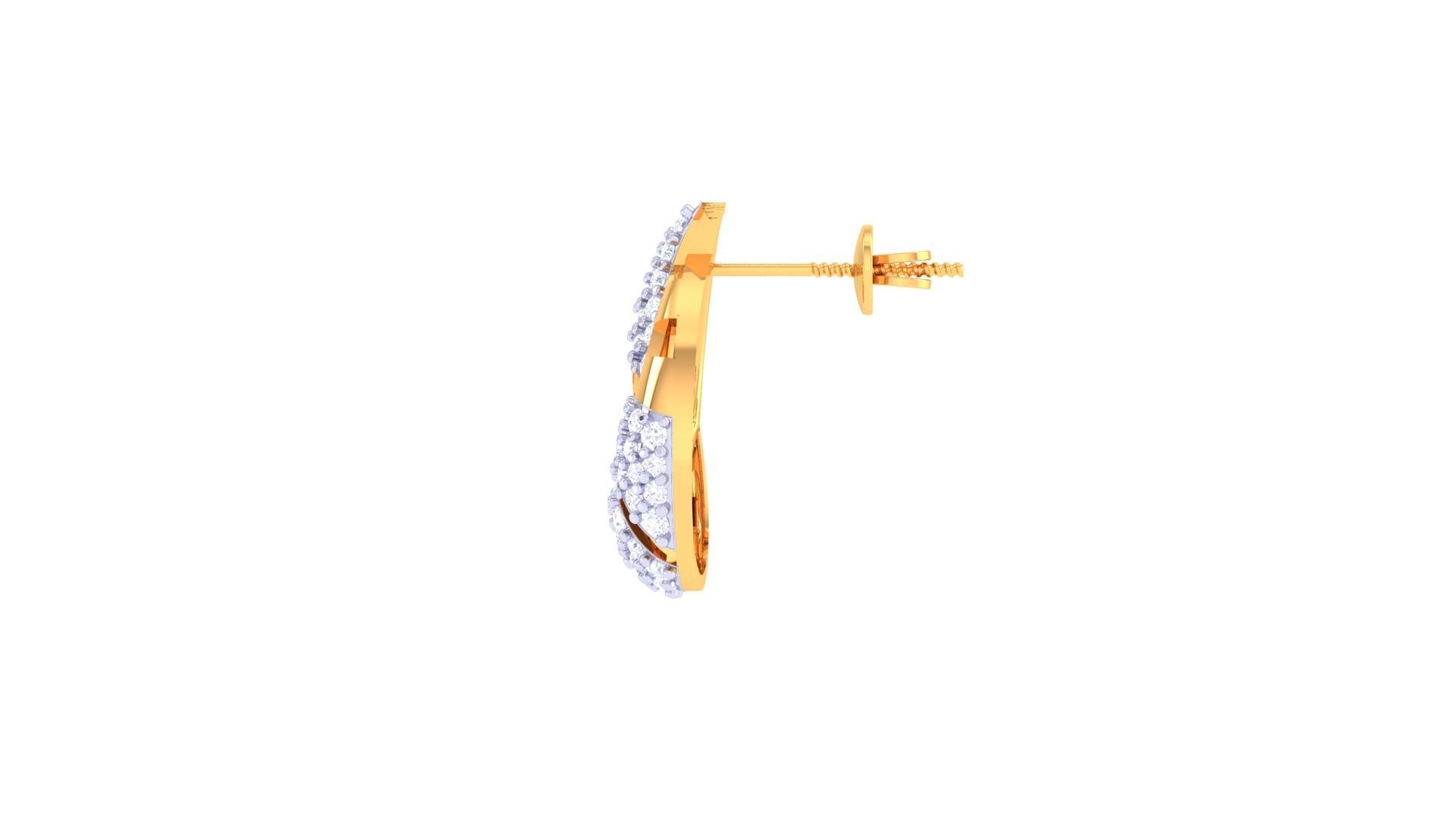 Studs Earrings - 2 3D print model_2