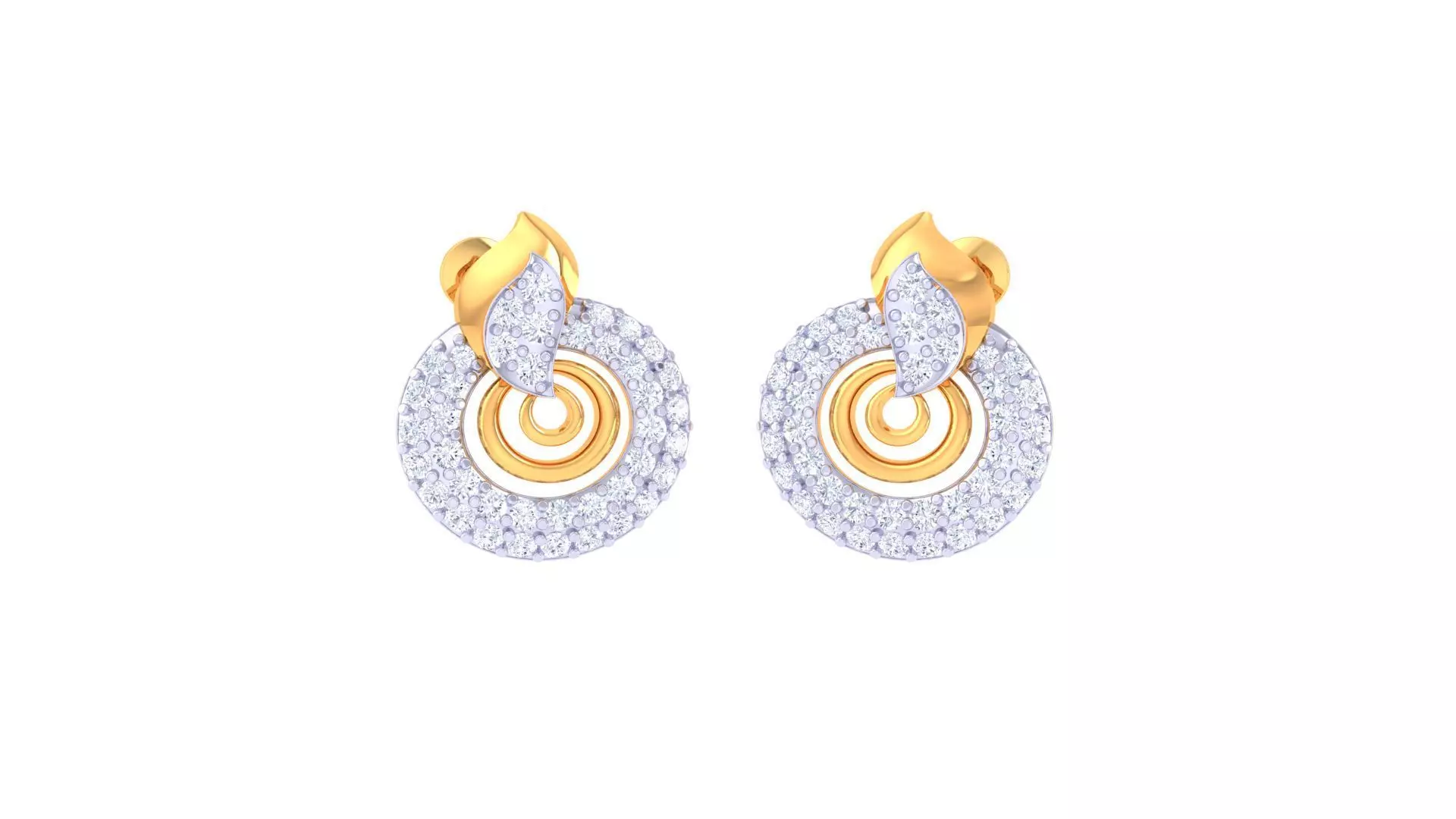 Studs Earrings - 4 3D print model_0