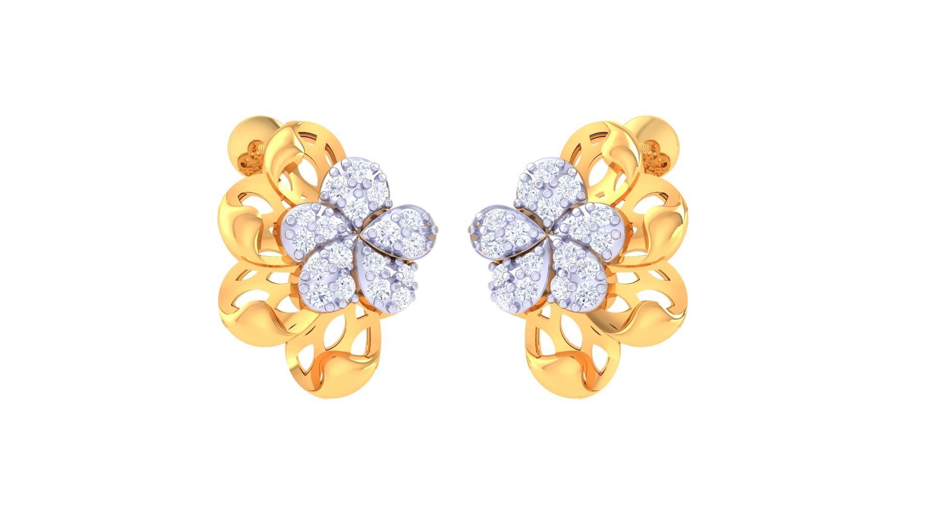 Studs Earrings - 39 3D print model_1