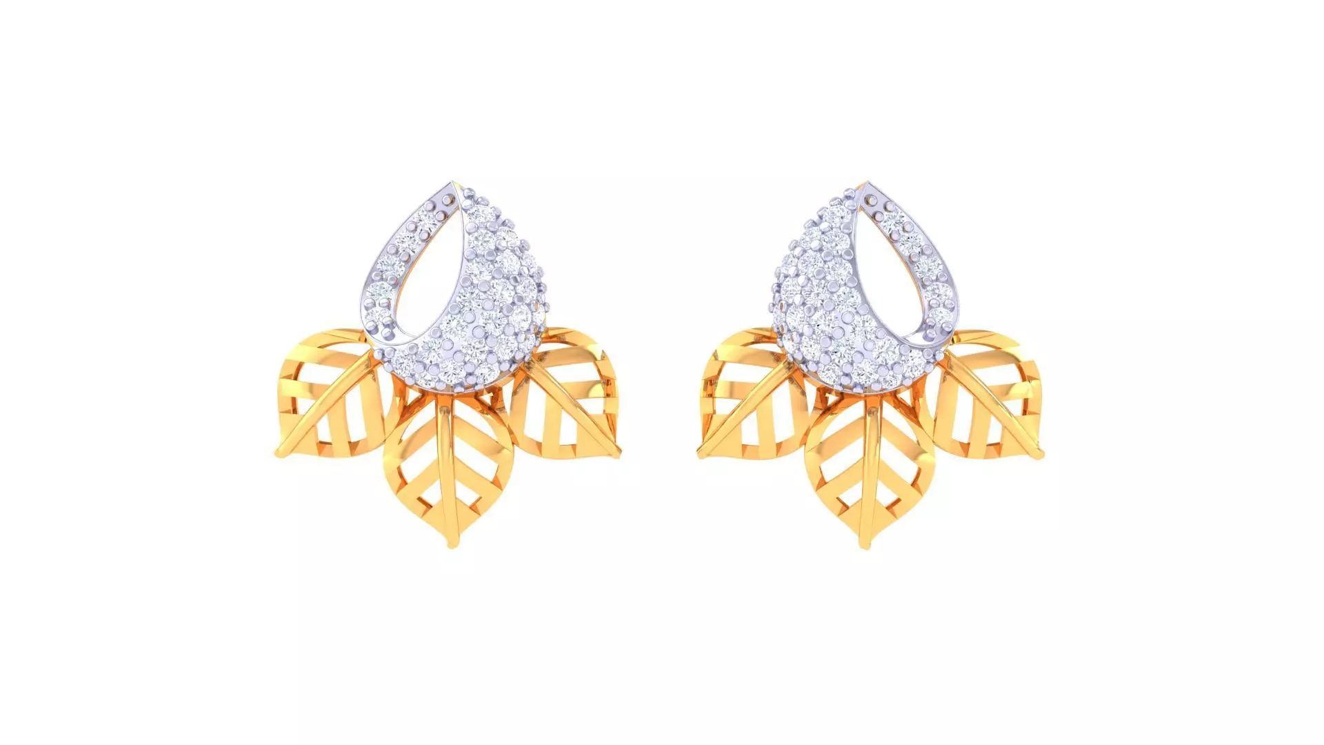 Studs Earrings - 38 3D print model_0