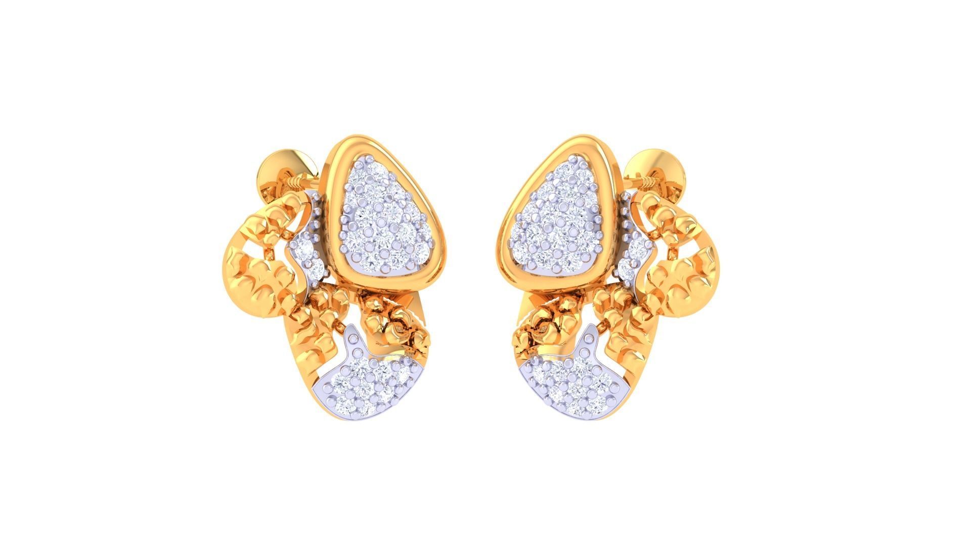 Studs Earrings - 35 3D print model_1