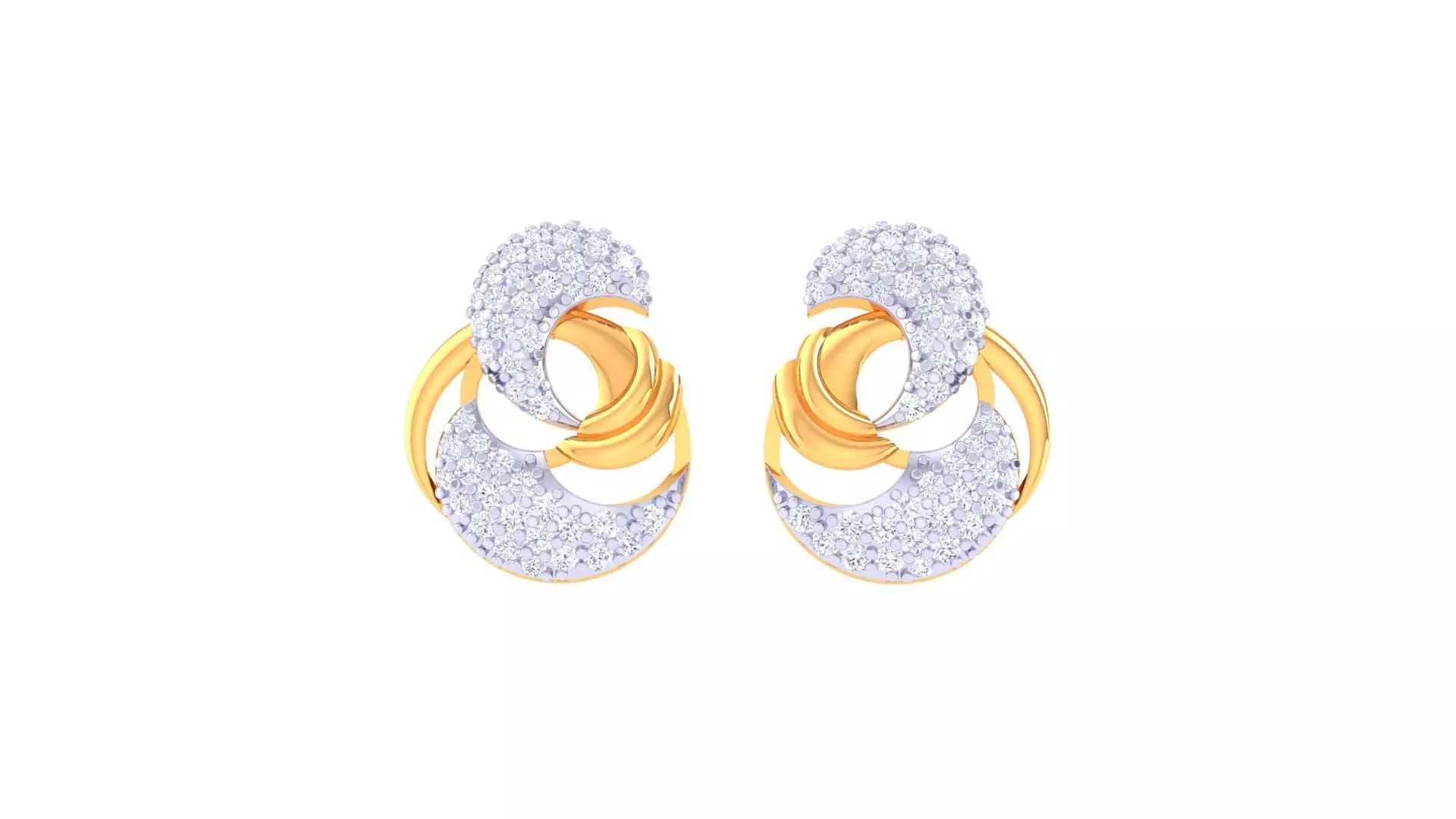 Studs Earrings - 26 3D print model_0