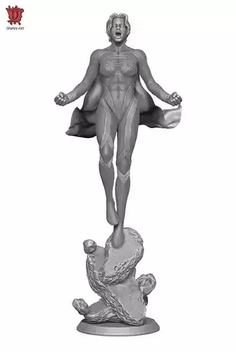 Supergirl stl file 3D print model