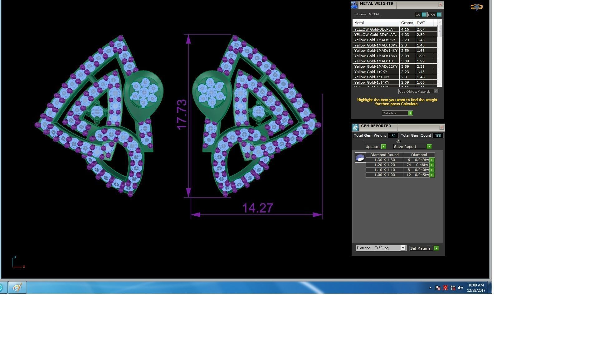 Studs Earrings - 8 3D print model_1