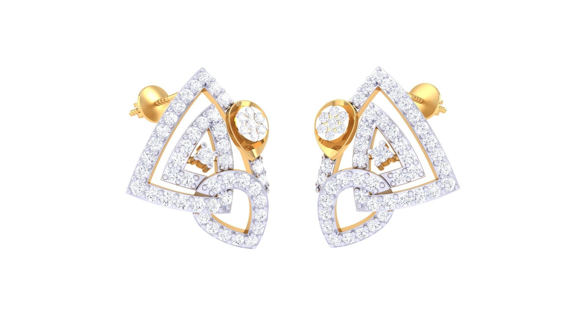 Studs Earrings - 8 3D print model_2