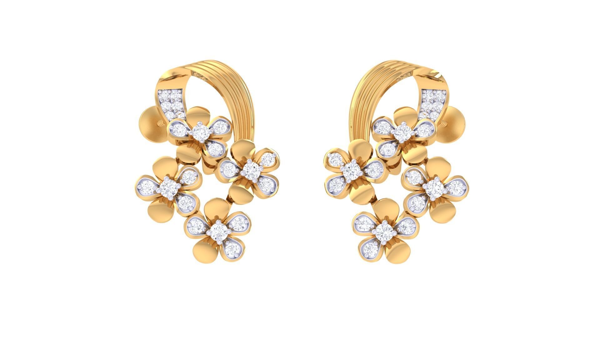 Studs Earrings - 42 3D print model_2