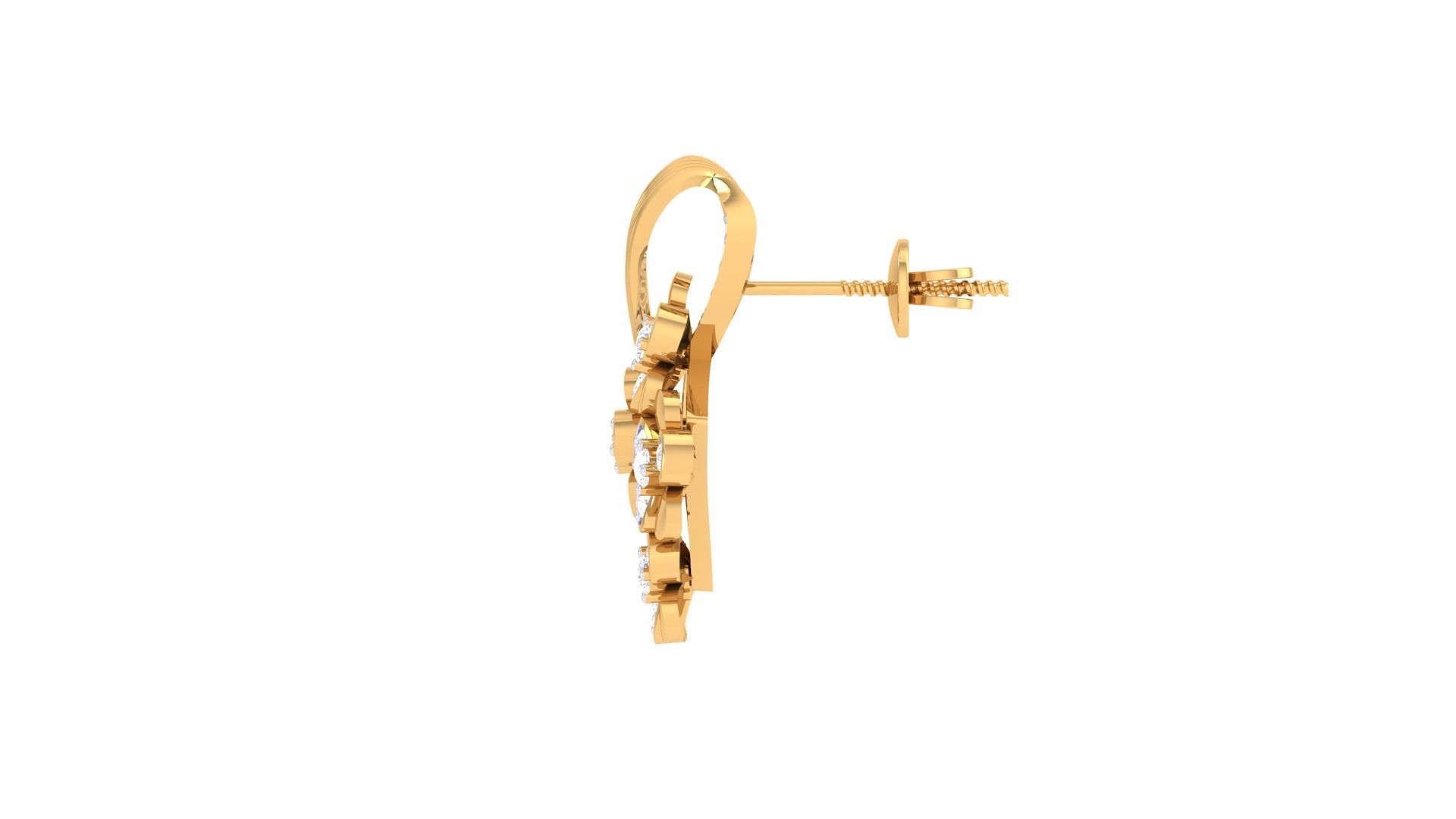 Studs Earrings - 42 3D print model_3