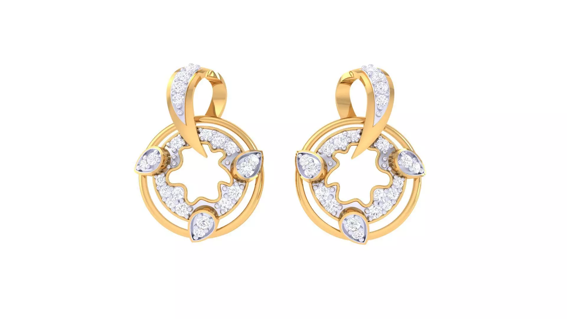 Studs Earrings - 3 3D print model_0