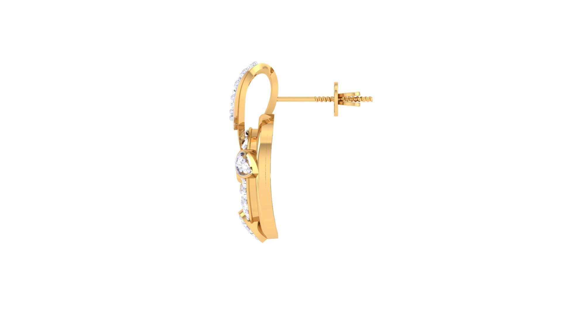 Studs Earrings - 3 3D print model_3