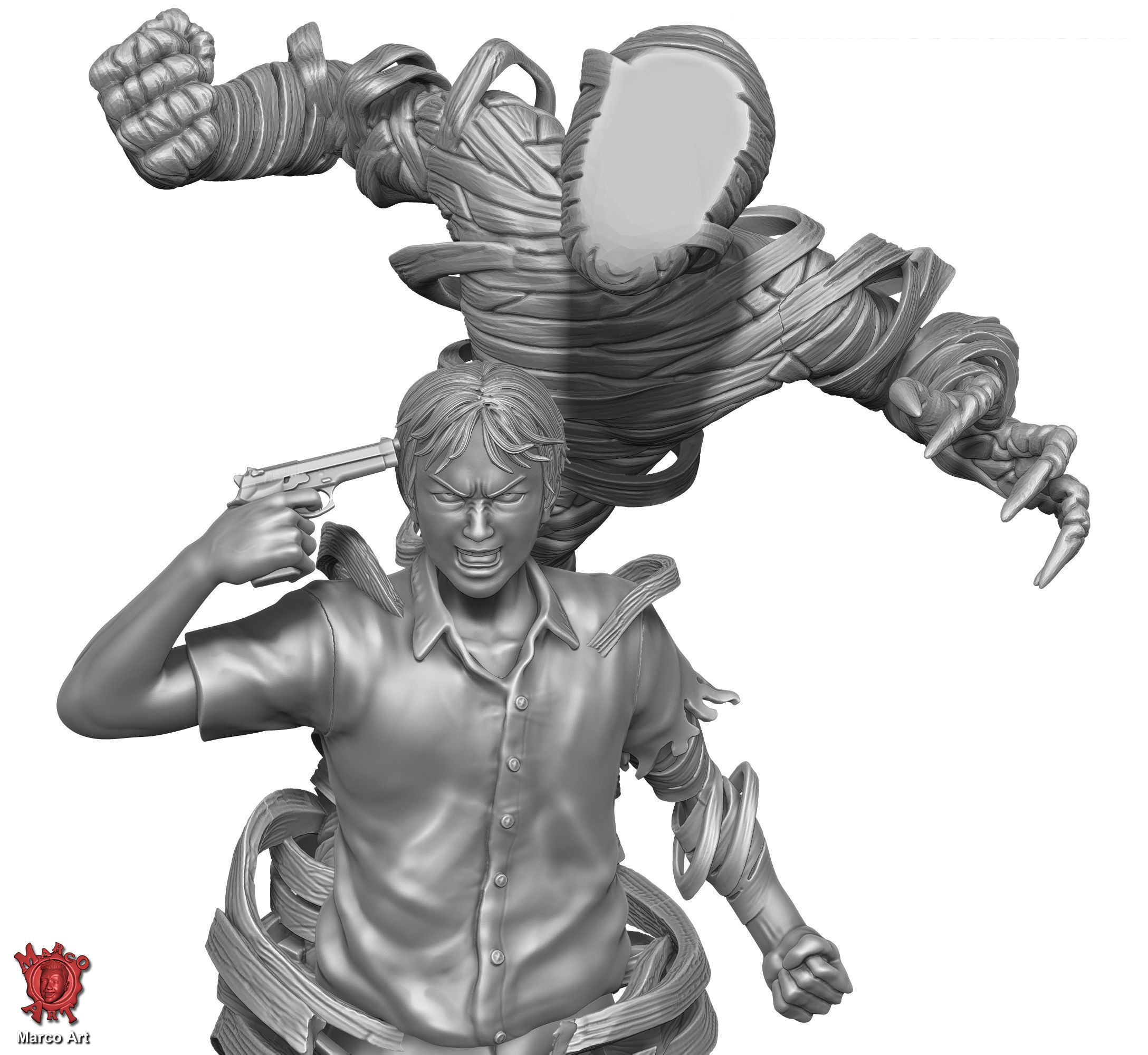 Ajin- Nagai  3D  stl file 3D print model_3