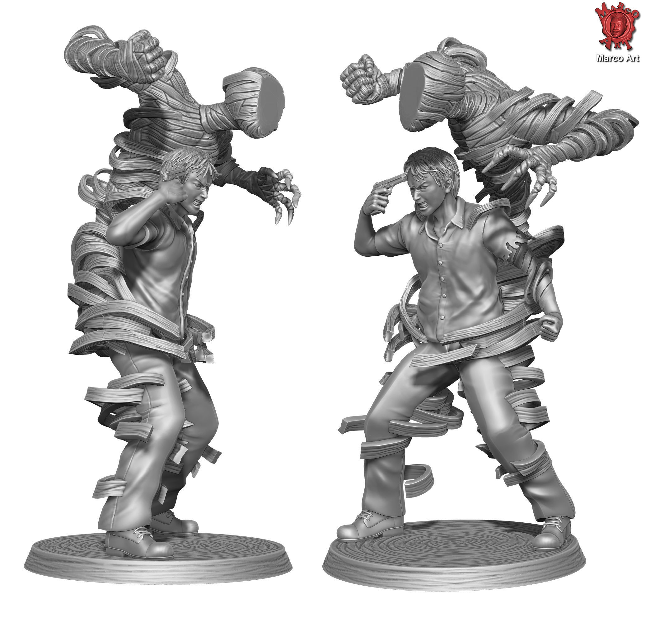 Ajin- Nagai  3D  stl file 3D print model_1