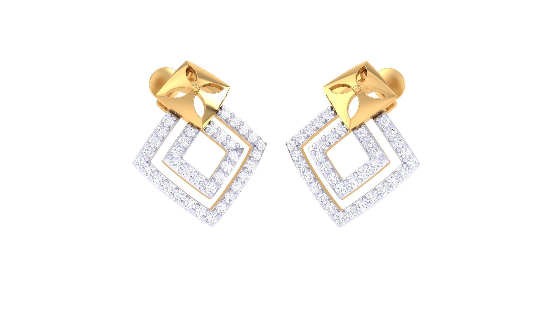 Studs Earrings - 1 3D print model_2