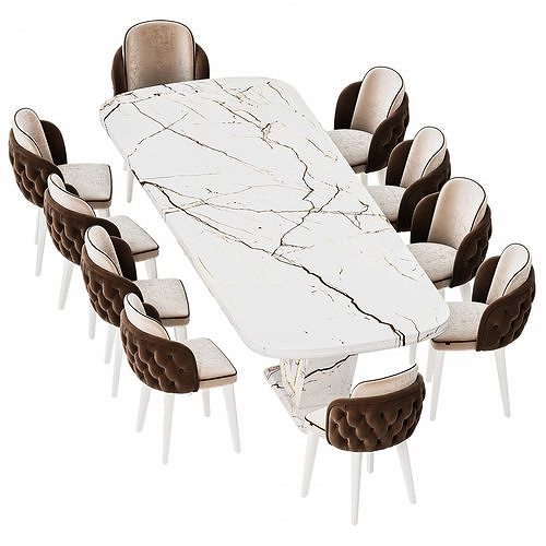 Dining Chair By Honor Furniture 3D model 6