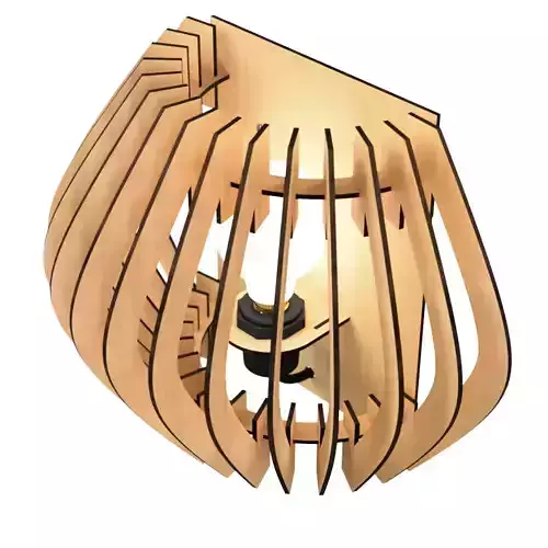 WALL LIGHT STL AND DXF FILES 6 3D print model