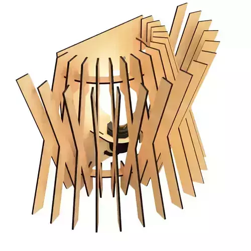 WALL LIGHT STL AND DXF FILES 7 3D print model